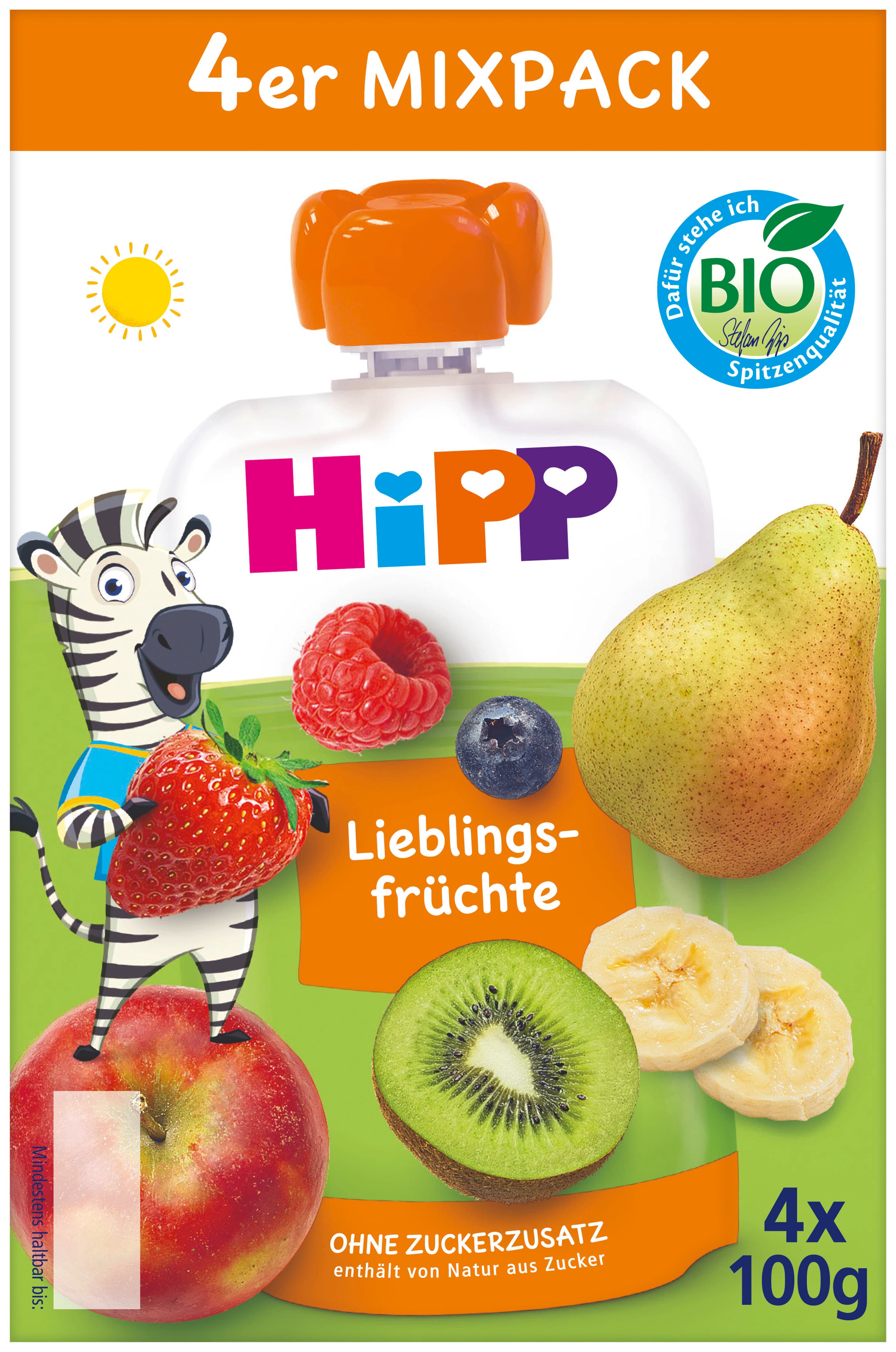 HiPP Bio für Kinder HiPPiS 4er Mixpack