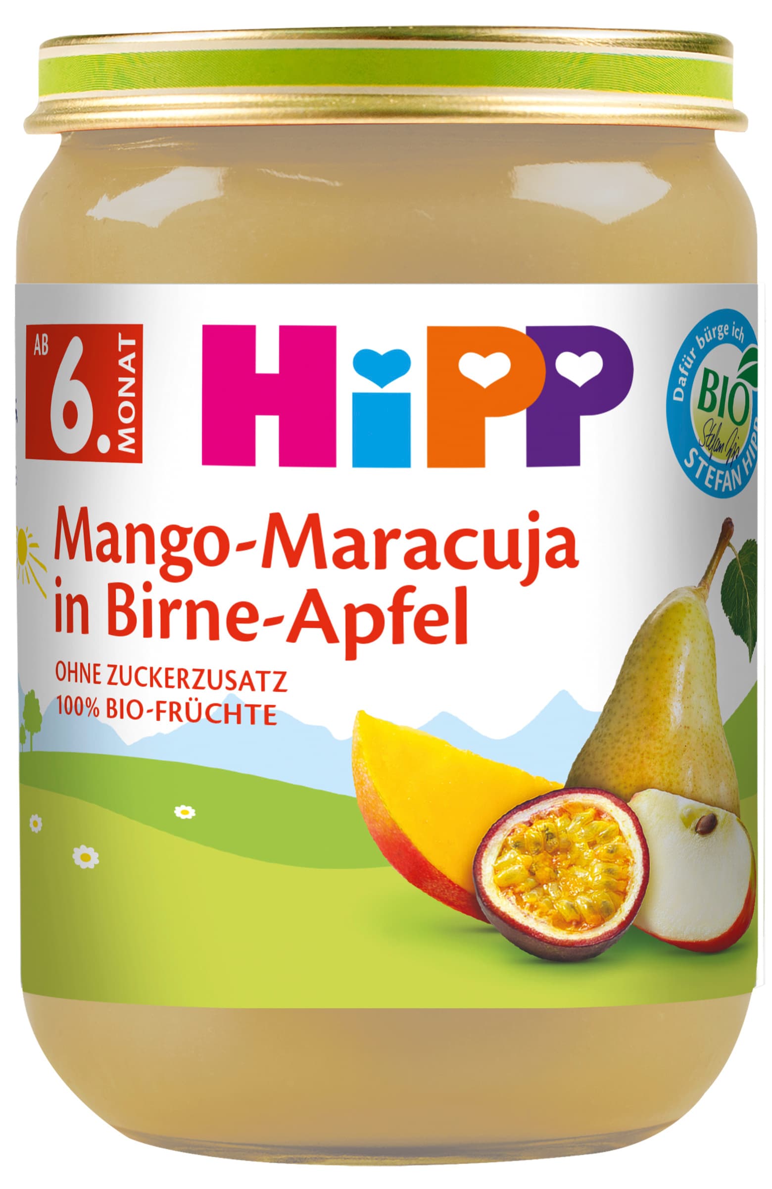 HiPP Bio Früchte Mango-Maracuja in Birne-Apfel