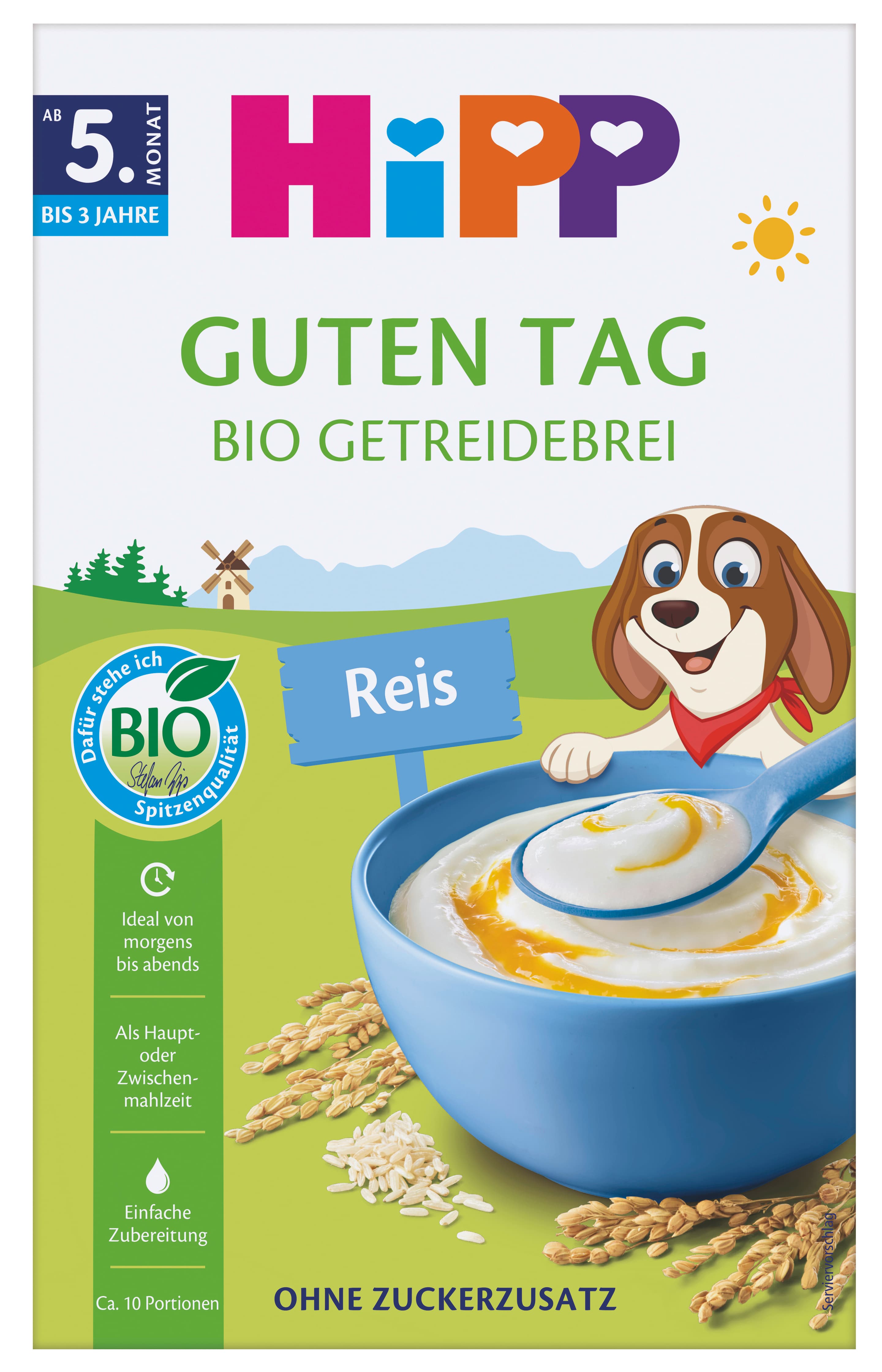 HiPP Bio-Getreide-Brei ohne Zuckerzusatz