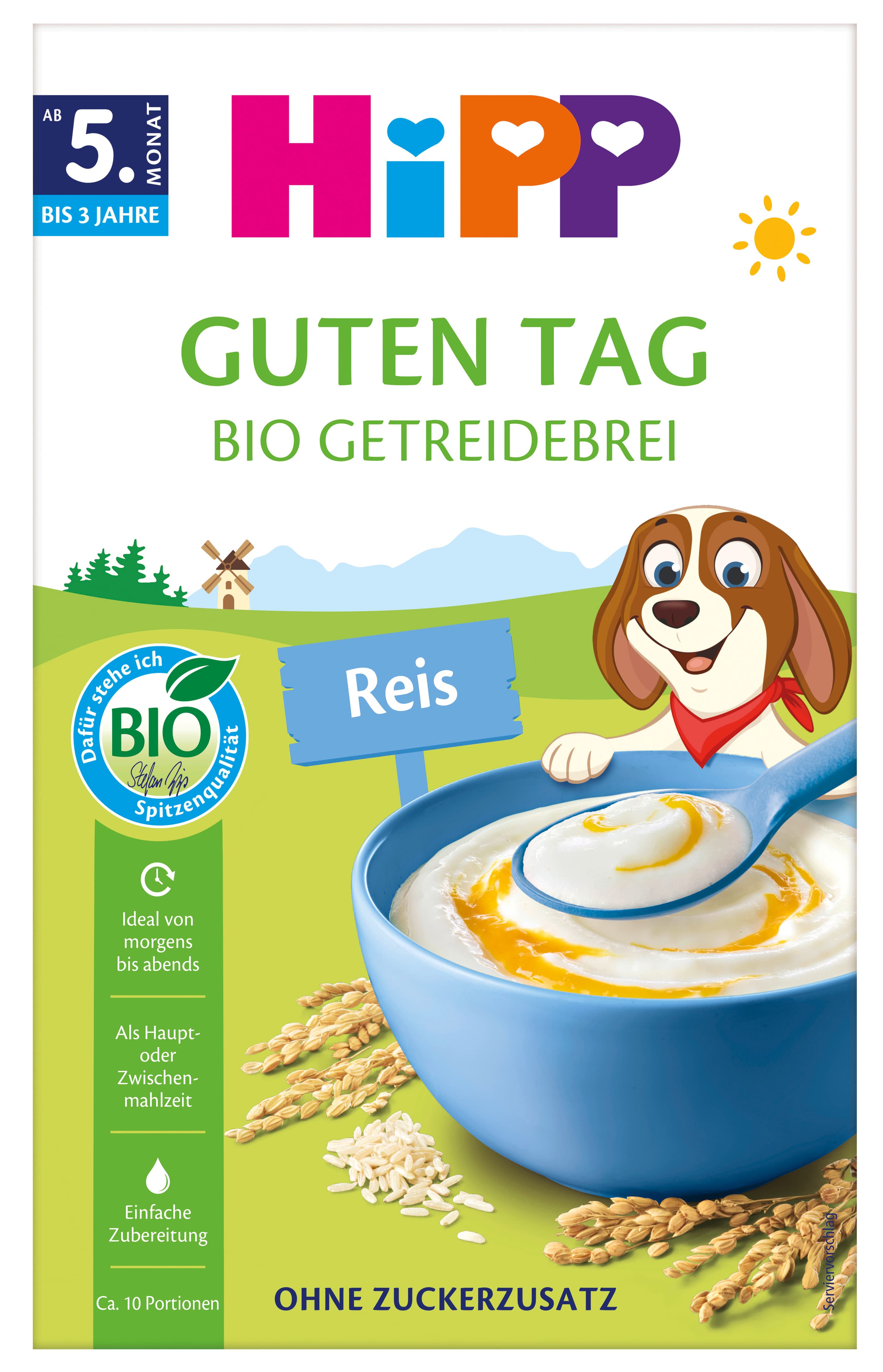 HiPP Bio-Getreide-Brei ohne Zuckerzusatz