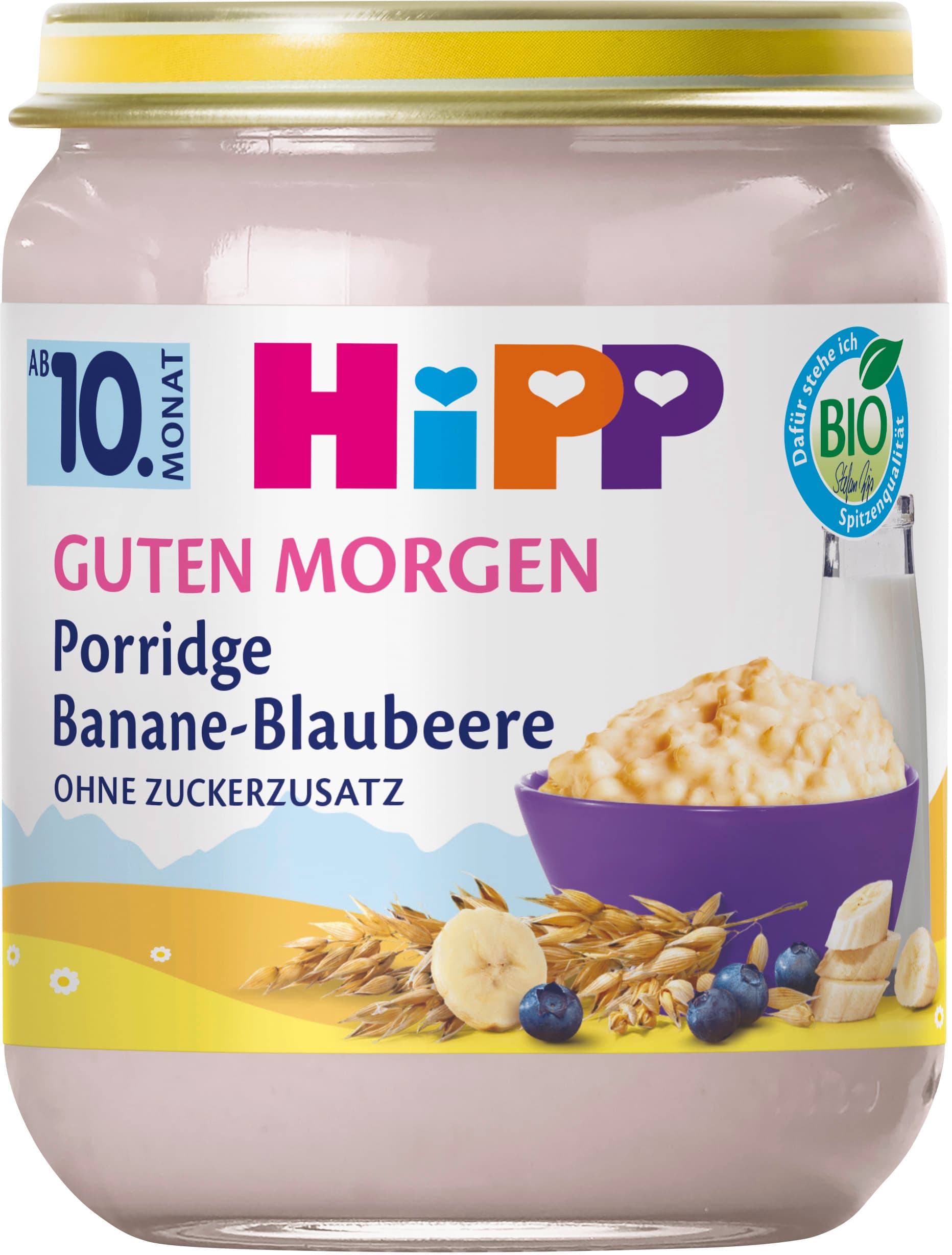 HiPP Bio Frühstücks-Porridge Banane-Blaubeere