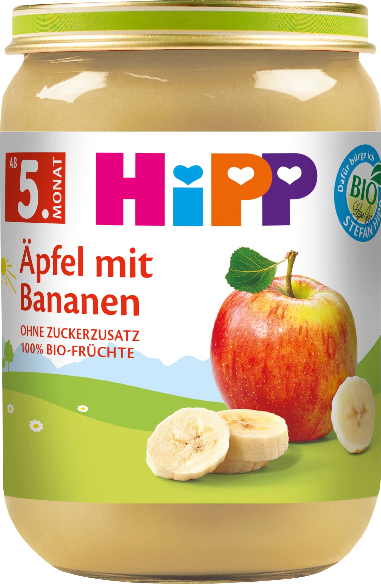 HiPP Bio Früchte Äpfel mit Bananen