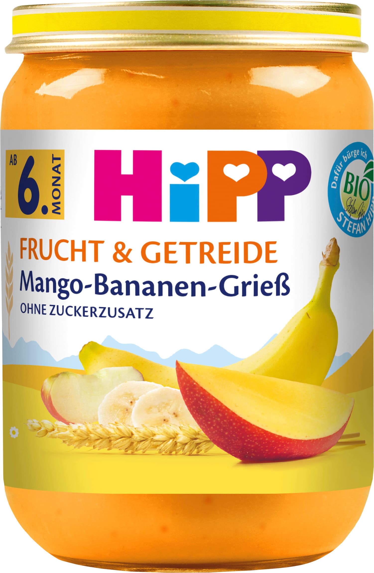 HiPP Bio Frucht und Getreide Mango-Bananen-Grieß
