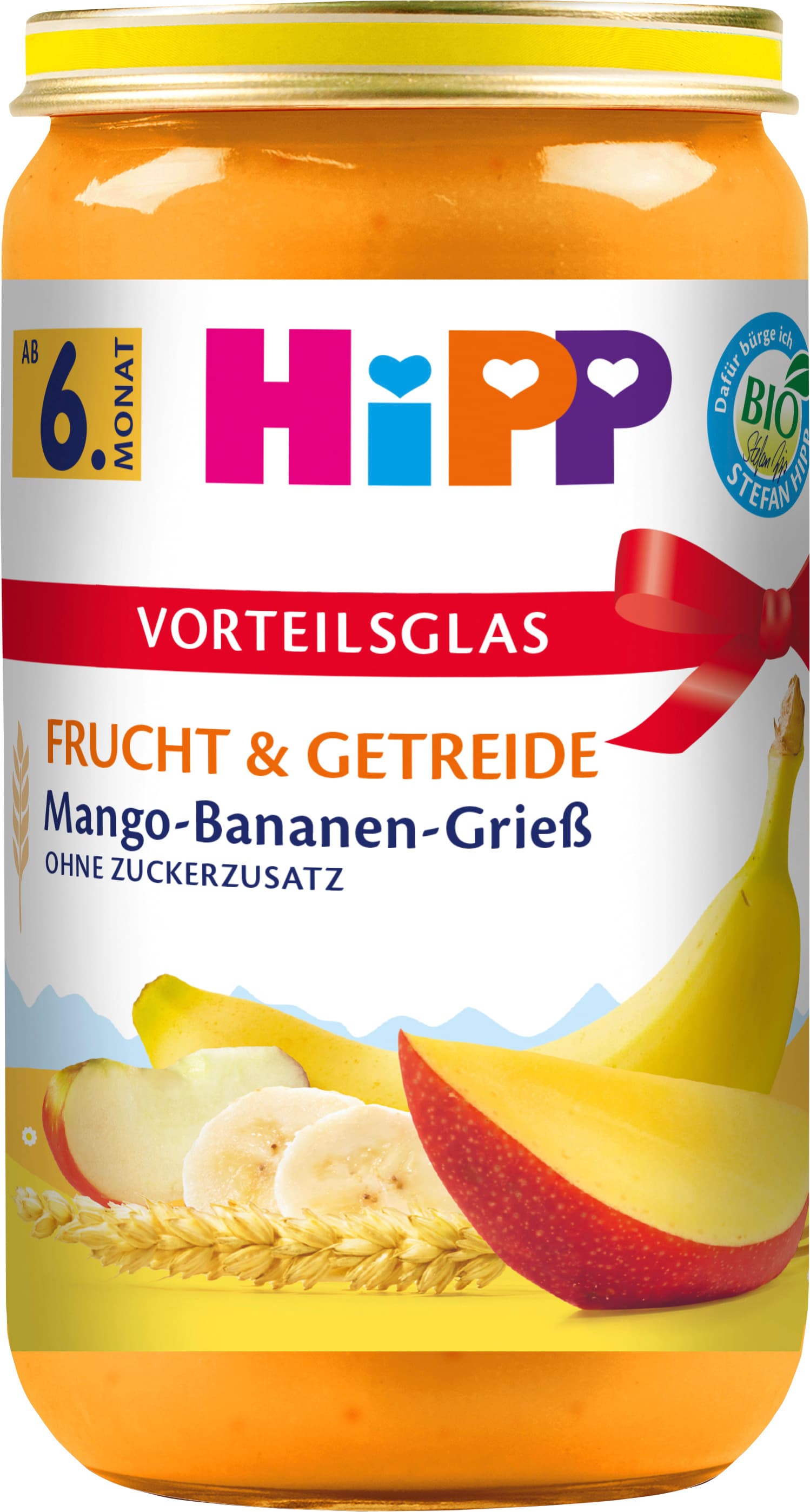 HiPP Bio Frucht und Getreide Mango-Bananen-Grieß