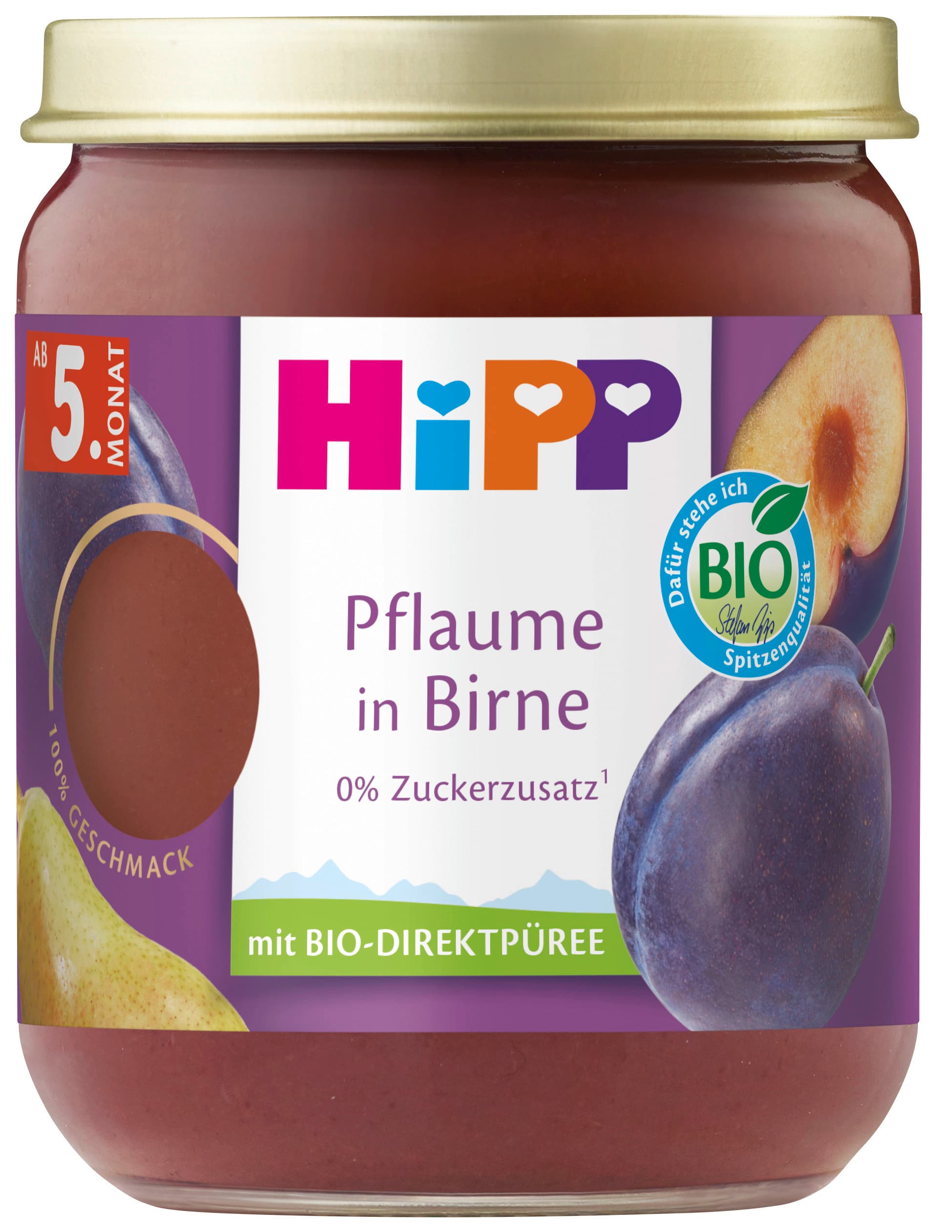 HiPP Premium Früchte: Bio Pflaume in Birne