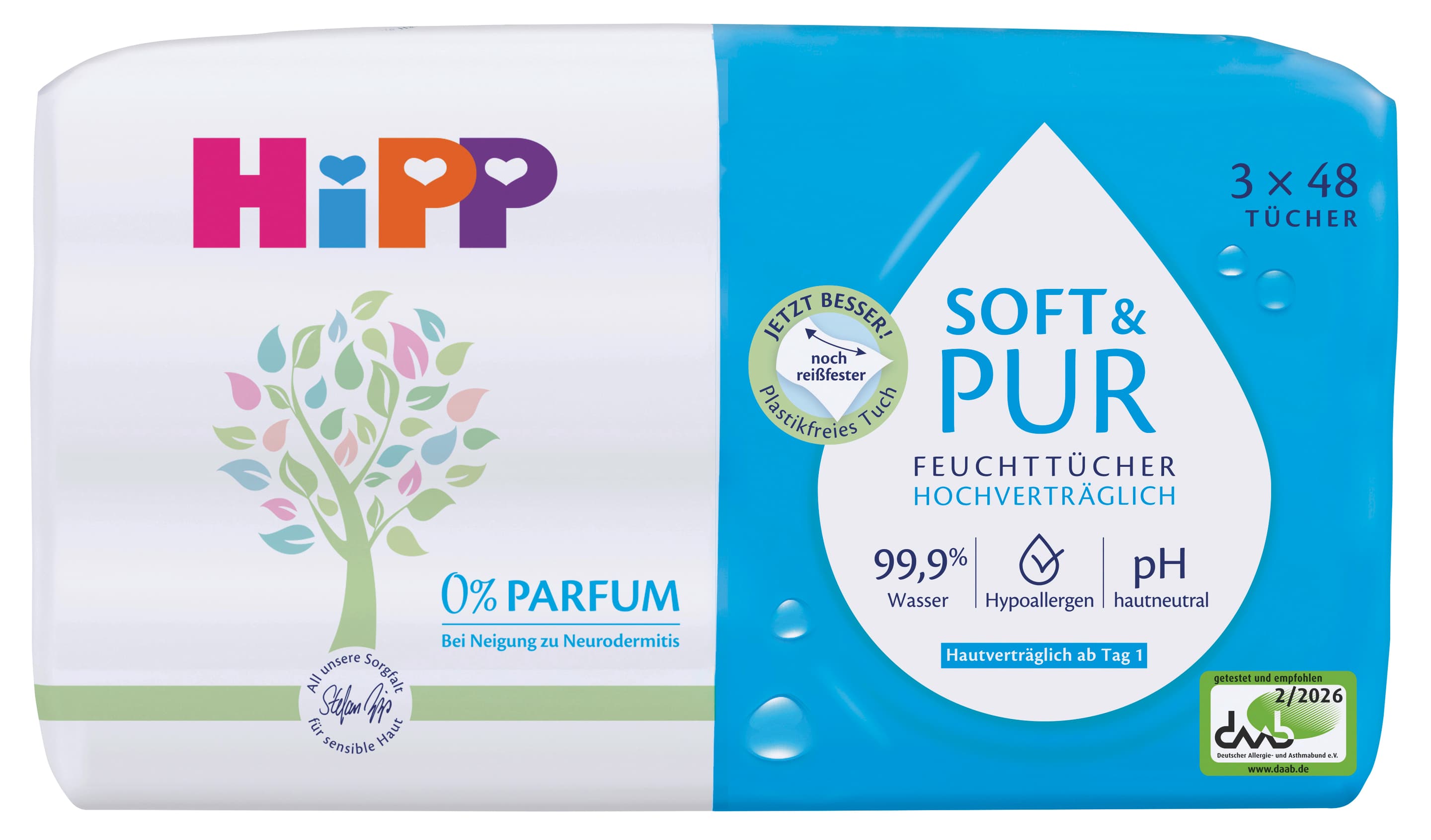 HIPP Babysanft Feuchttücher Soft & Pur
