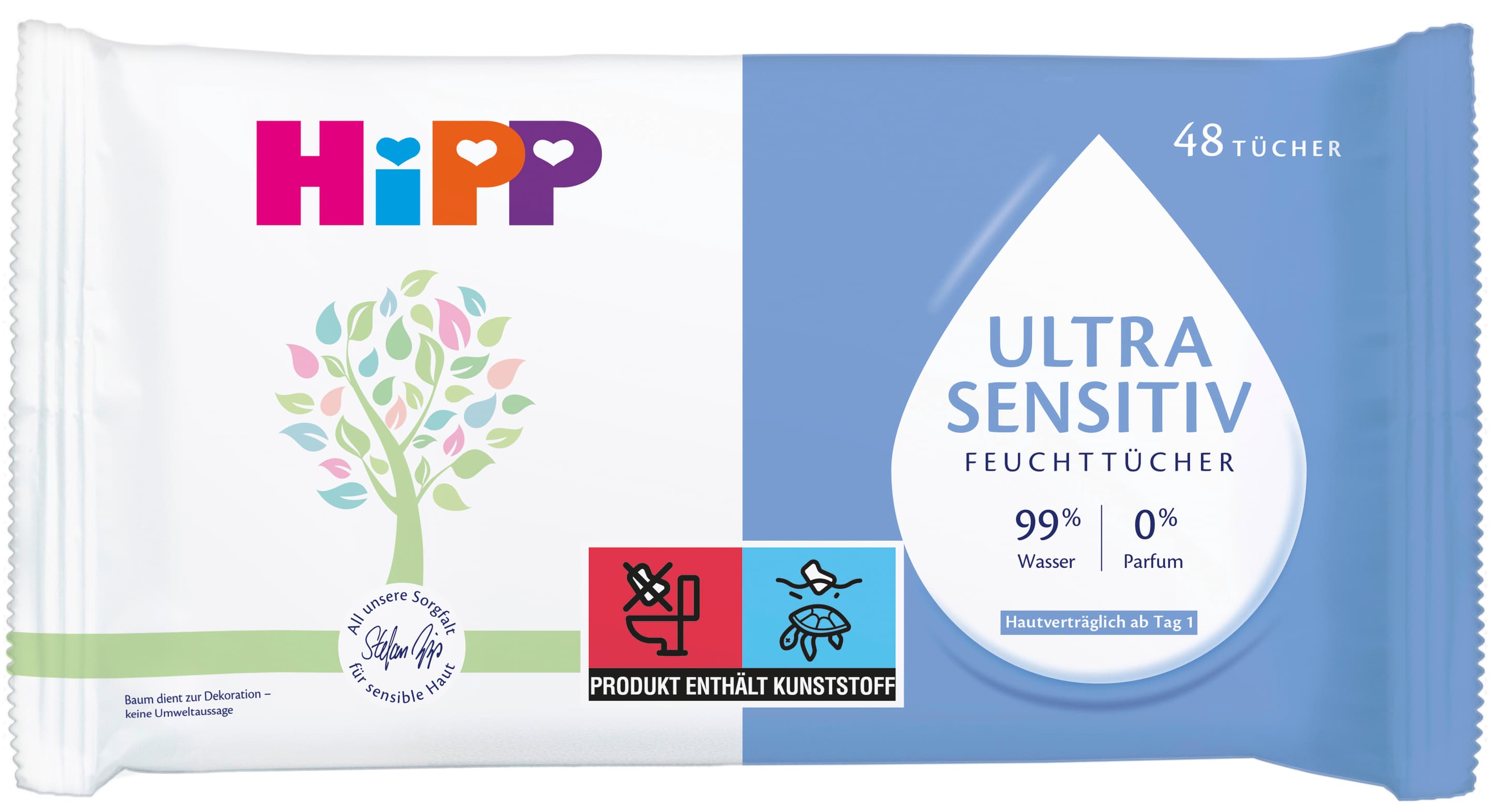 HIPP Babysanft Ultra Sensitiv Feuchttücher 5er Vorteilspack