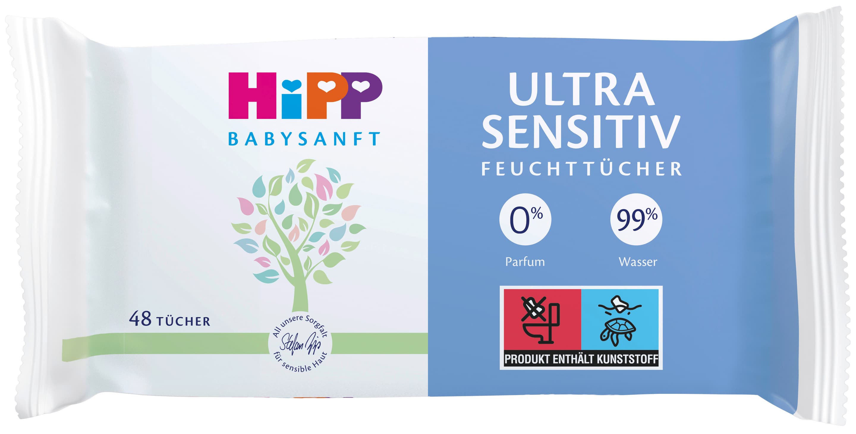 HIPP Babysanft Ultra Sensitiv Feuchttücher 5er Vorteilspack