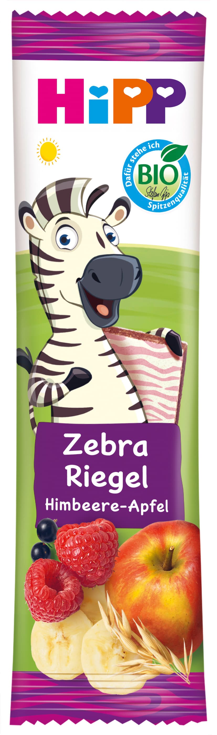 HiPP Bio Riegel Himbeere in Banane-Apfel