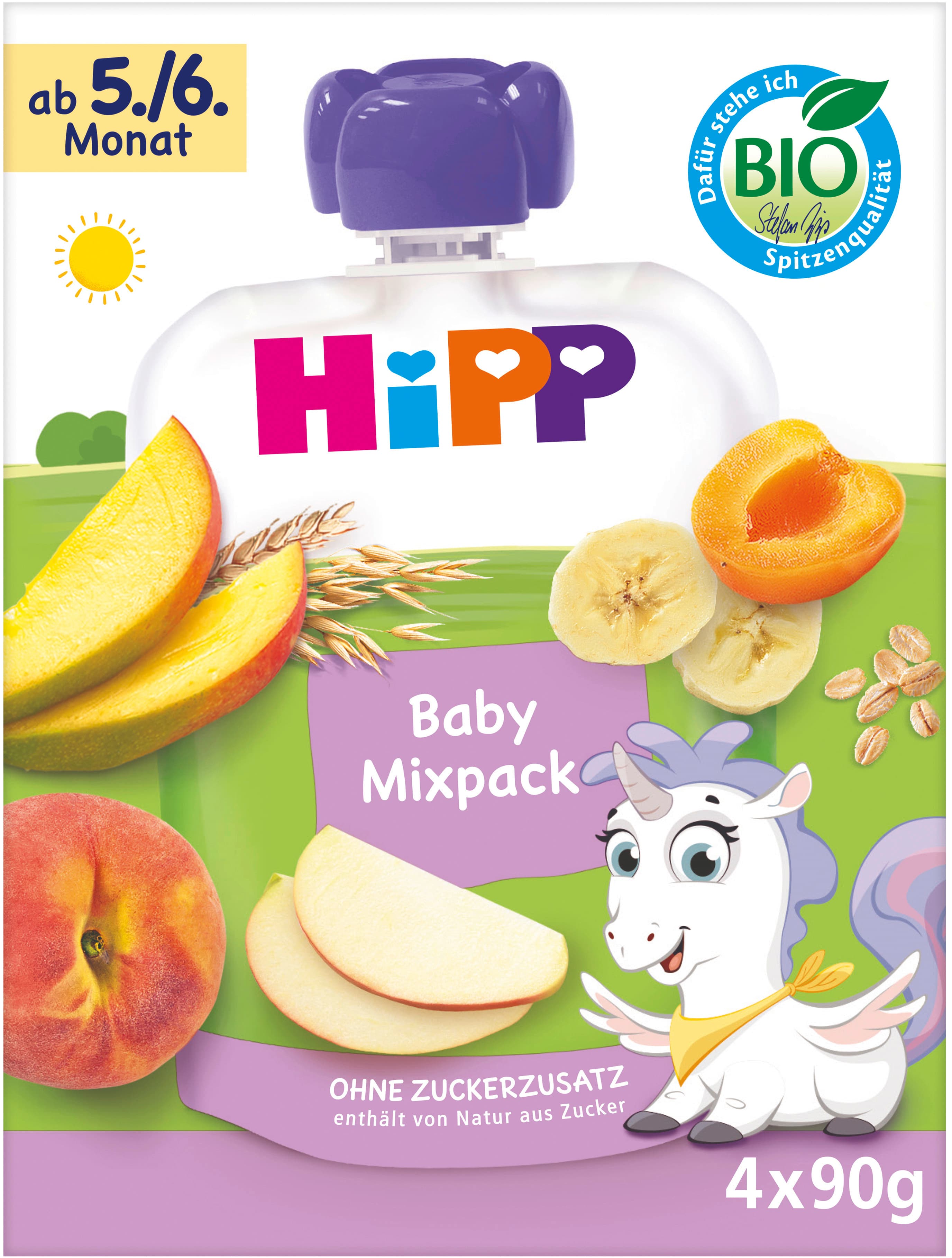 Hipp Bio Baby Mixpack Fruchtbrei Quetschbeutel