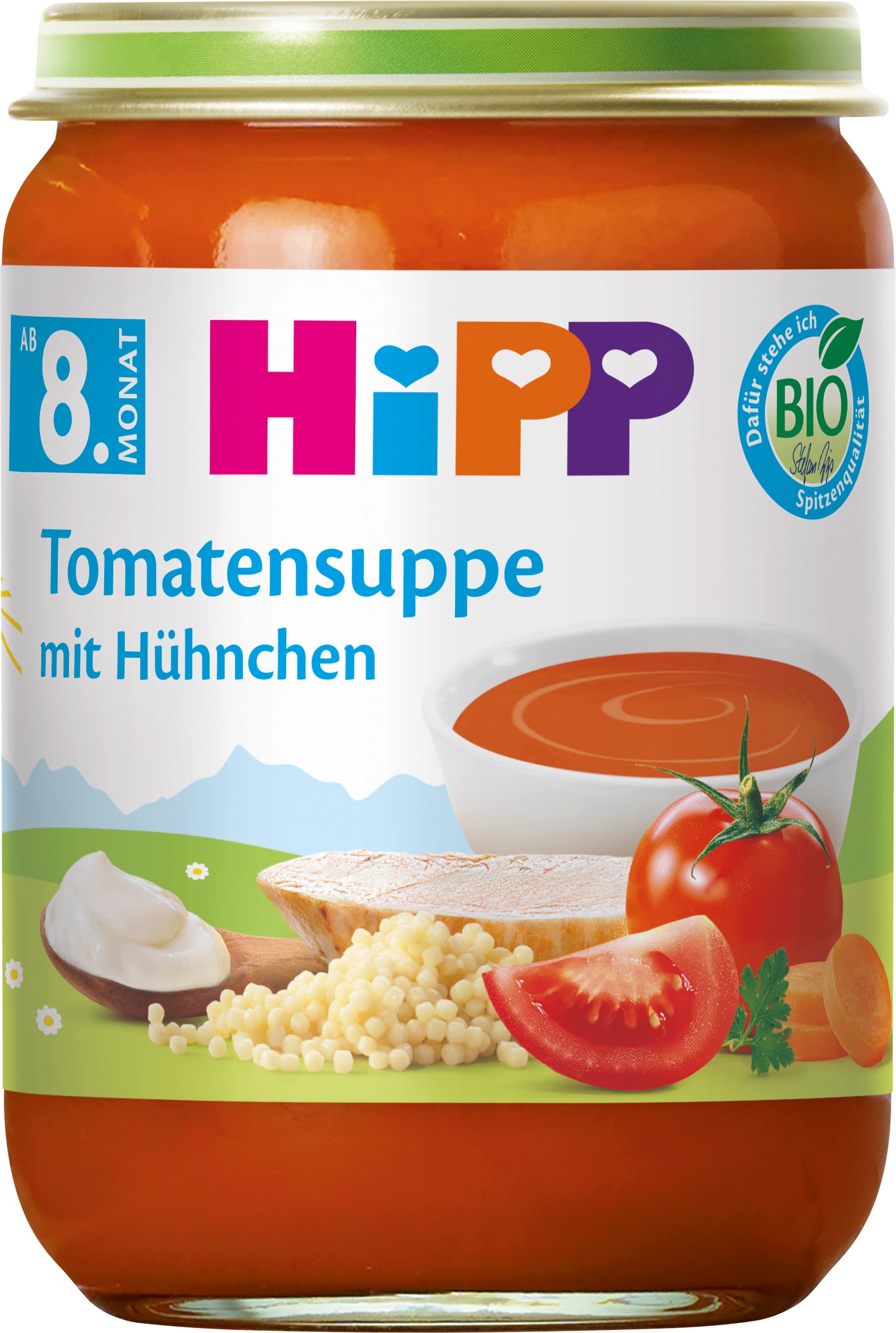 Hipp Tomatensuppe mit Hühnchen