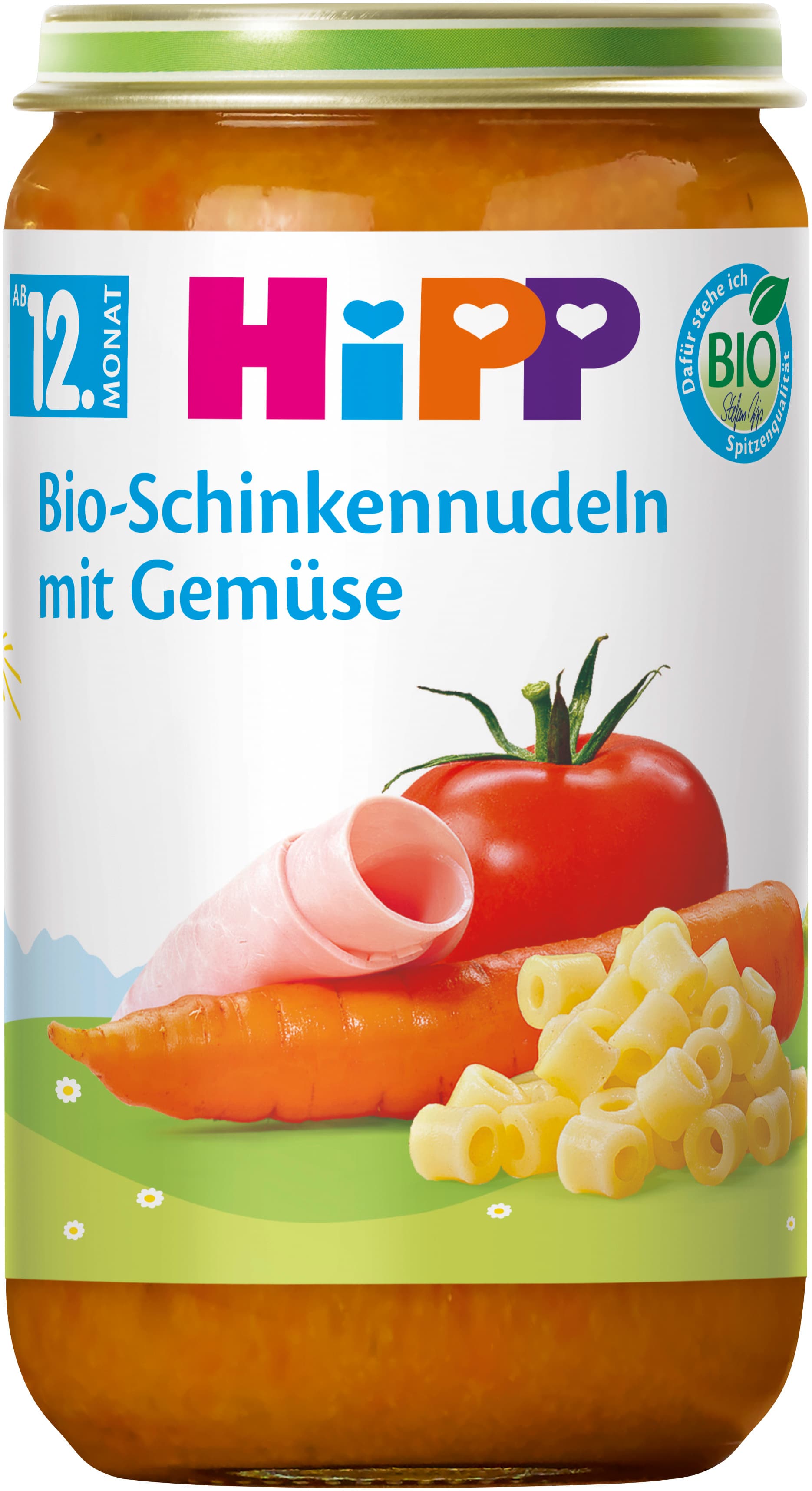HiPP Menü Bio-Schinkennudeln mit Gemüse