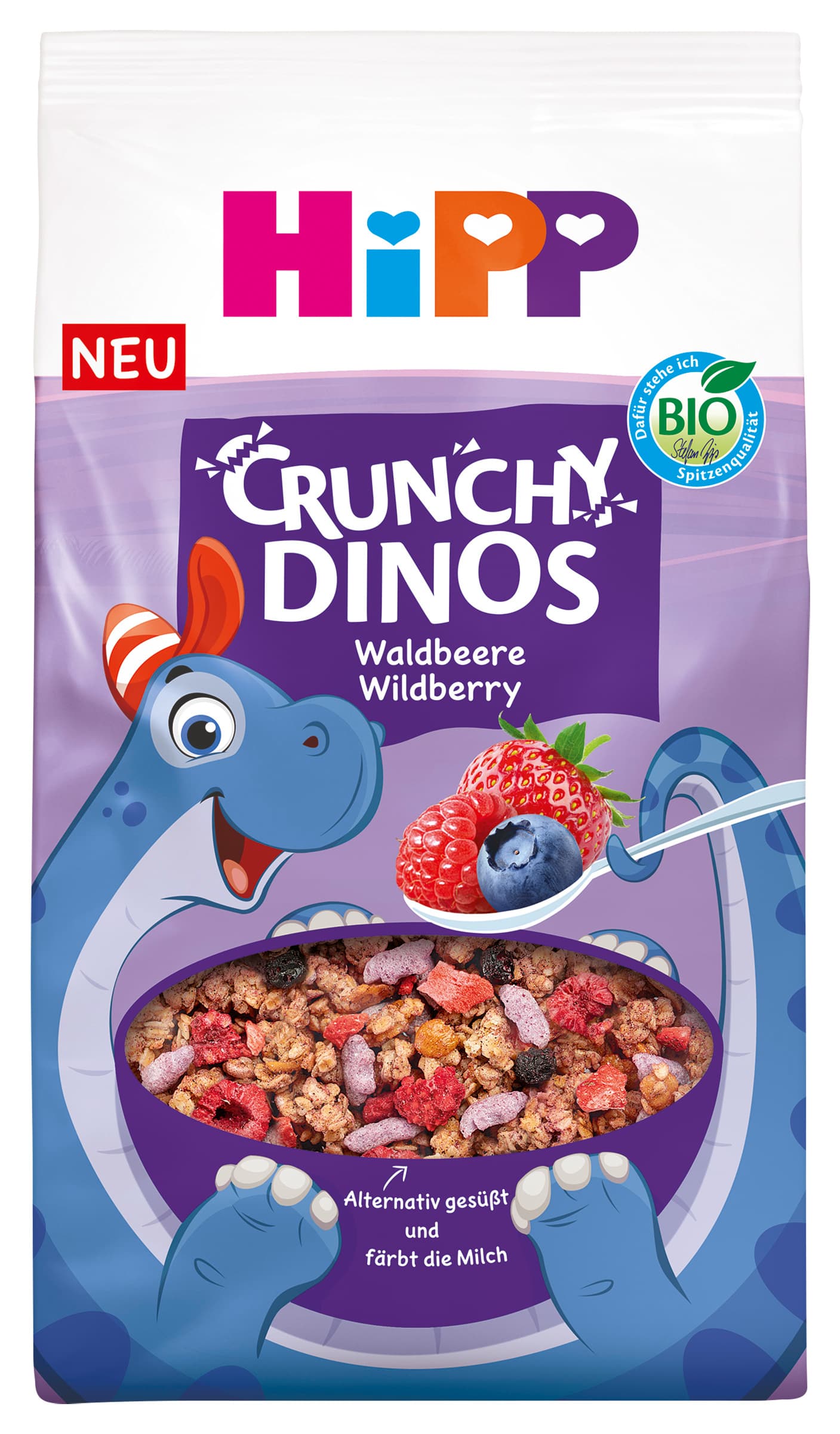 HiPP Bio Müsli Crunchy Dinos Waldbeere