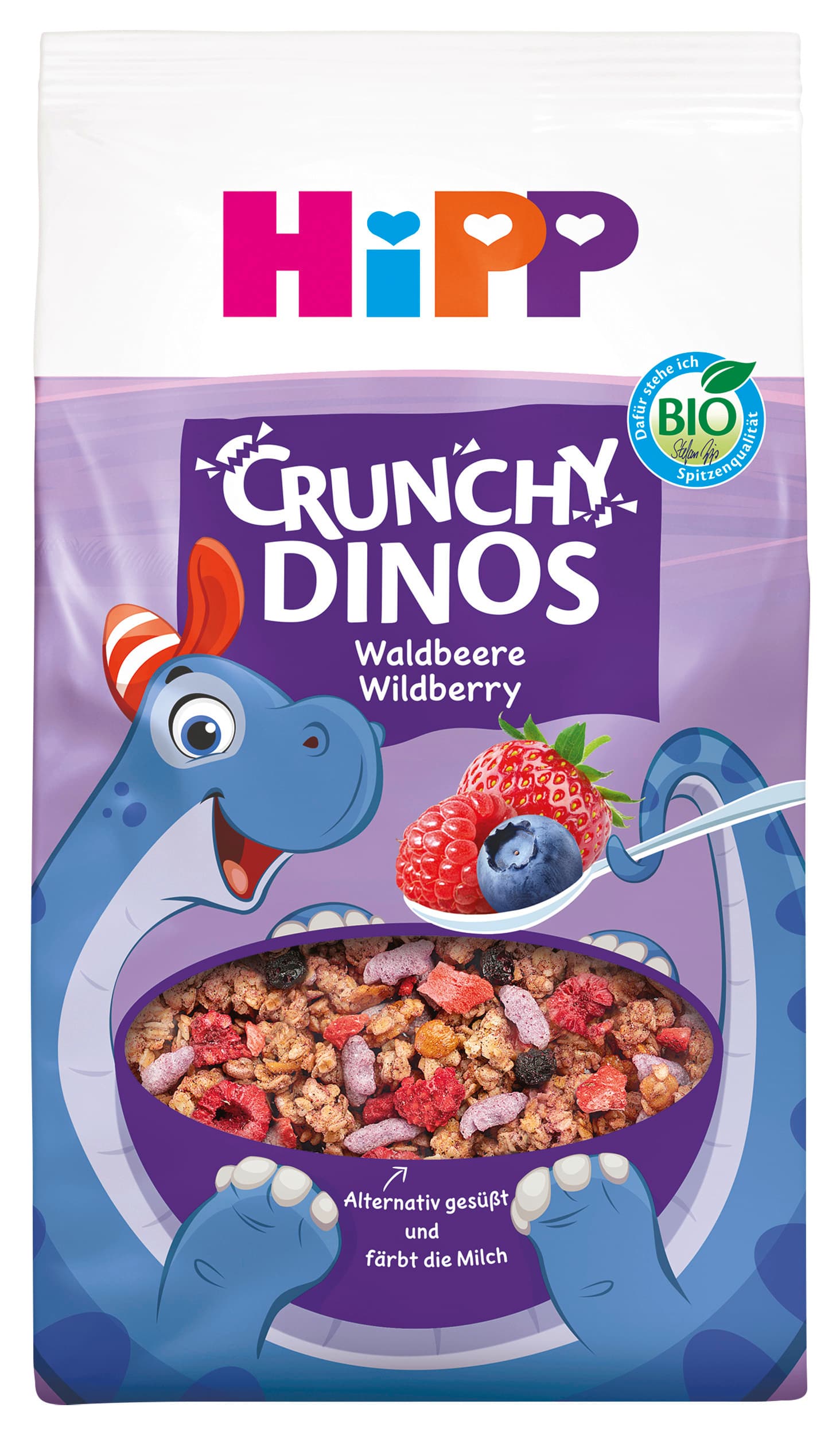 HiPP Bio Müsli Crunchy Dinos Waldbeere