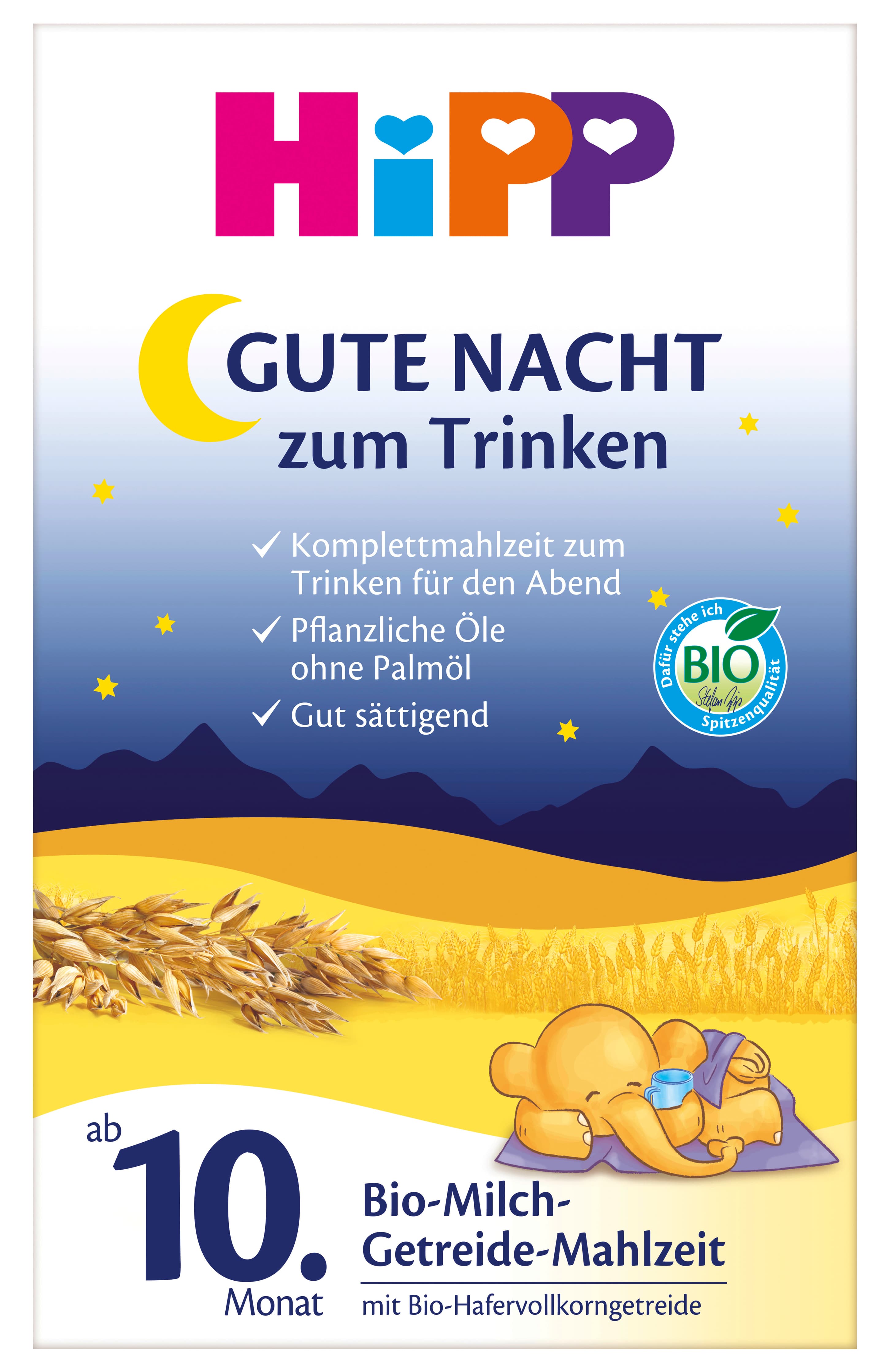 HiPP Gute Nacht Bio Milch-Getreide-Mahlzeit