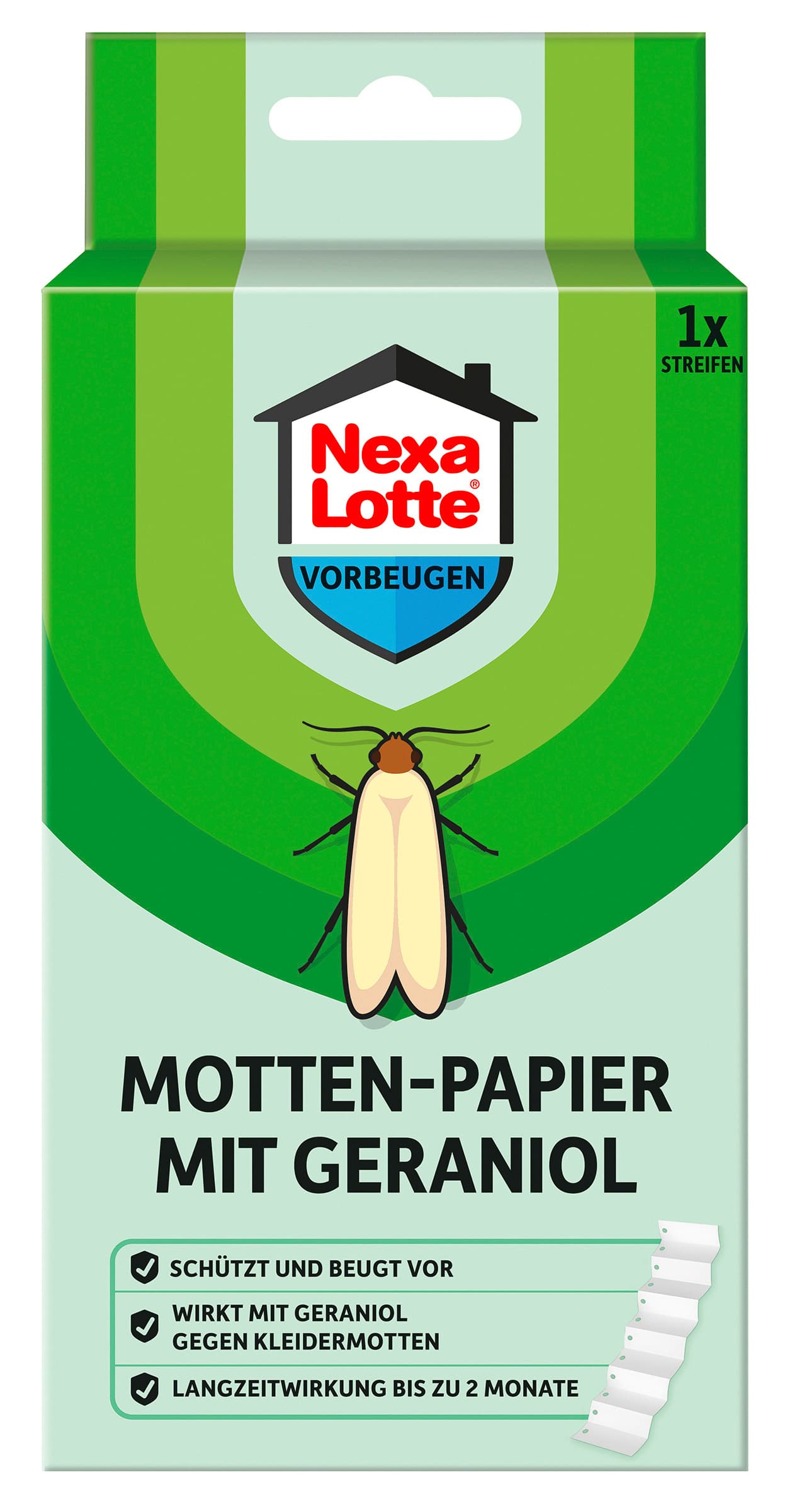 Nexa Lotte Motten-Papier mit Geraniol