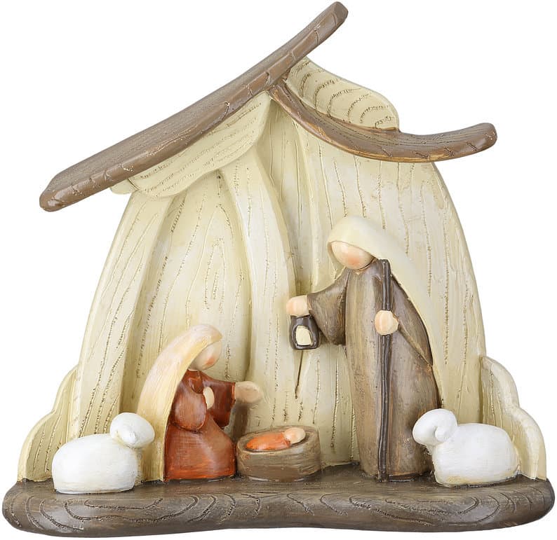 GILDE Krippe Heilige Familie H=16,5cm