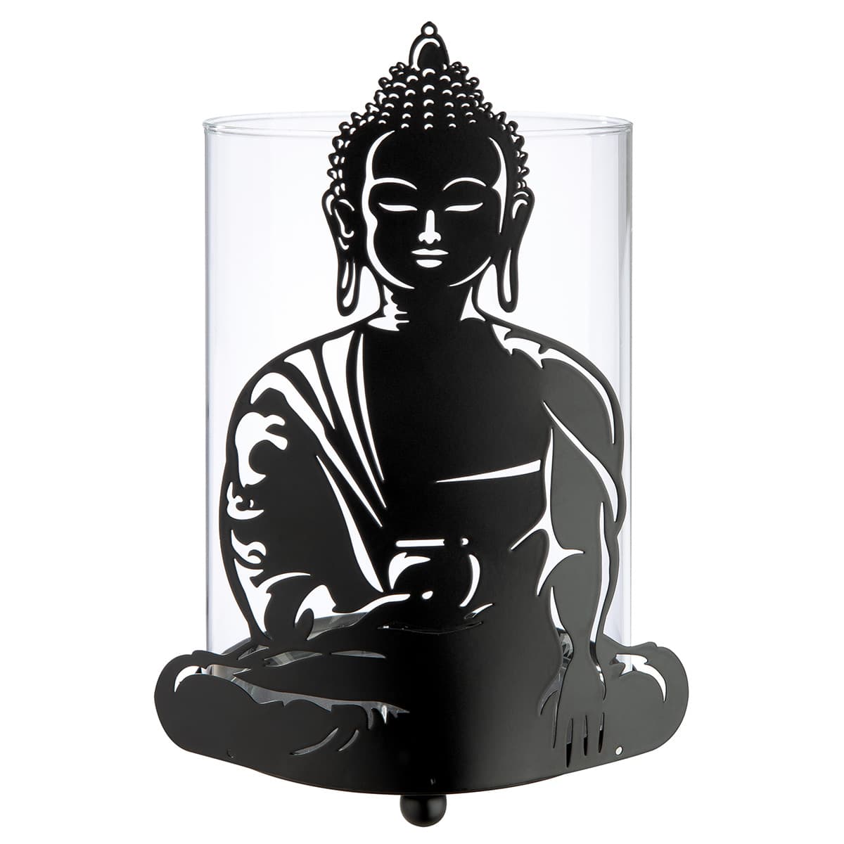 GILDE Windlicht Buddha