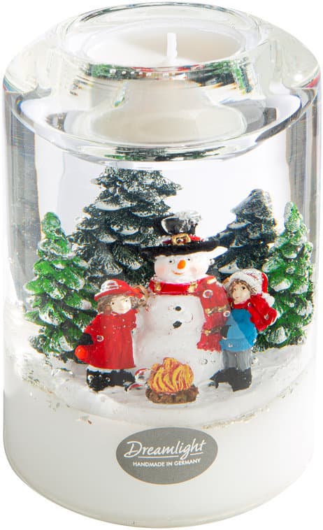 GILDE Dreamlight Teelichtleuchter Wonderland Snowman