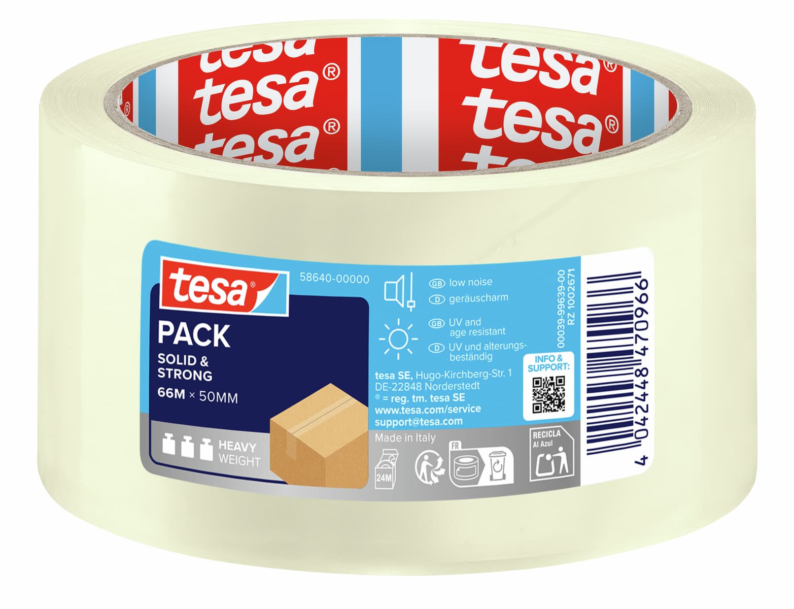 tesapack® Solid & Strong transparent