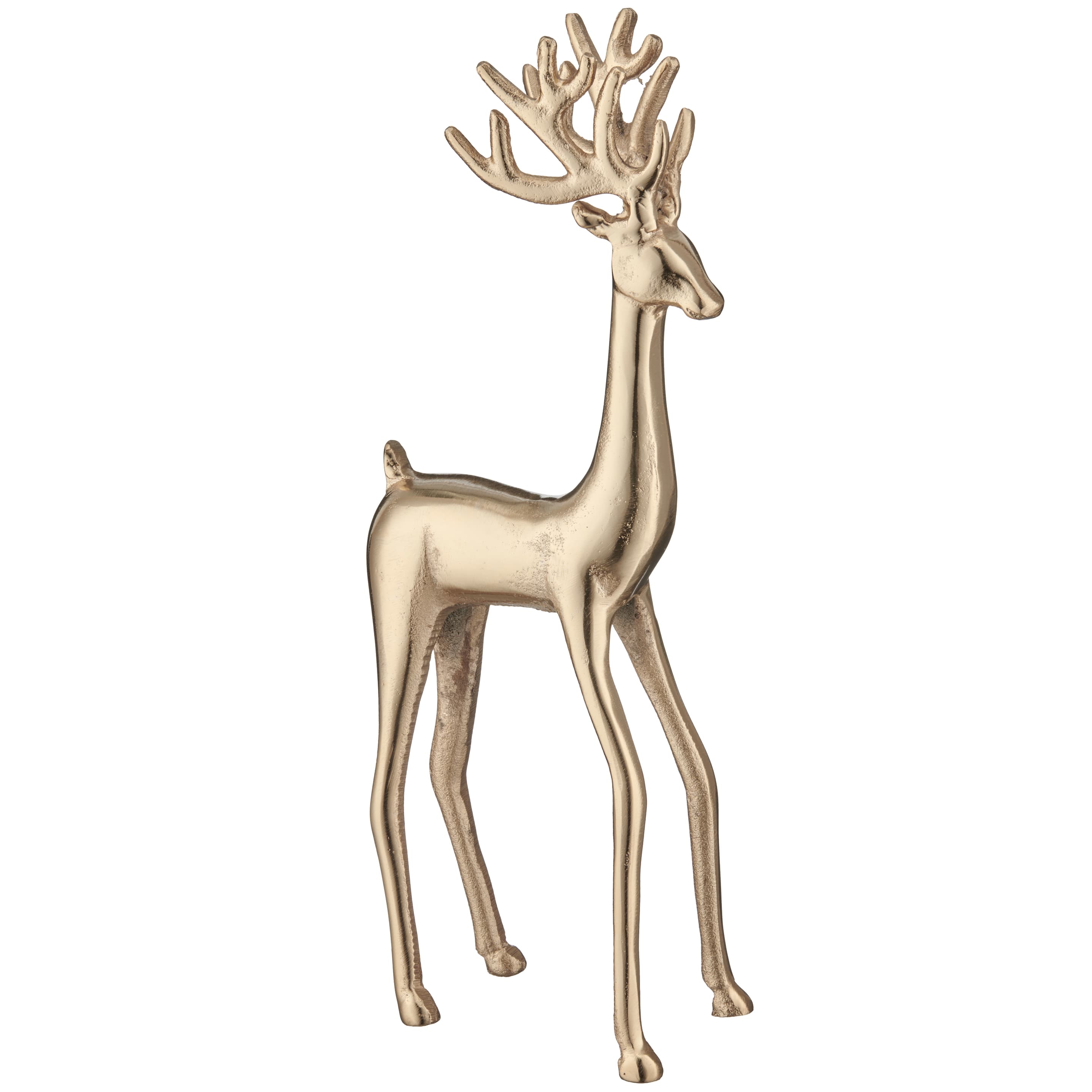 CREATIVE HOME Aluminium Hirsch stehend H=41cm