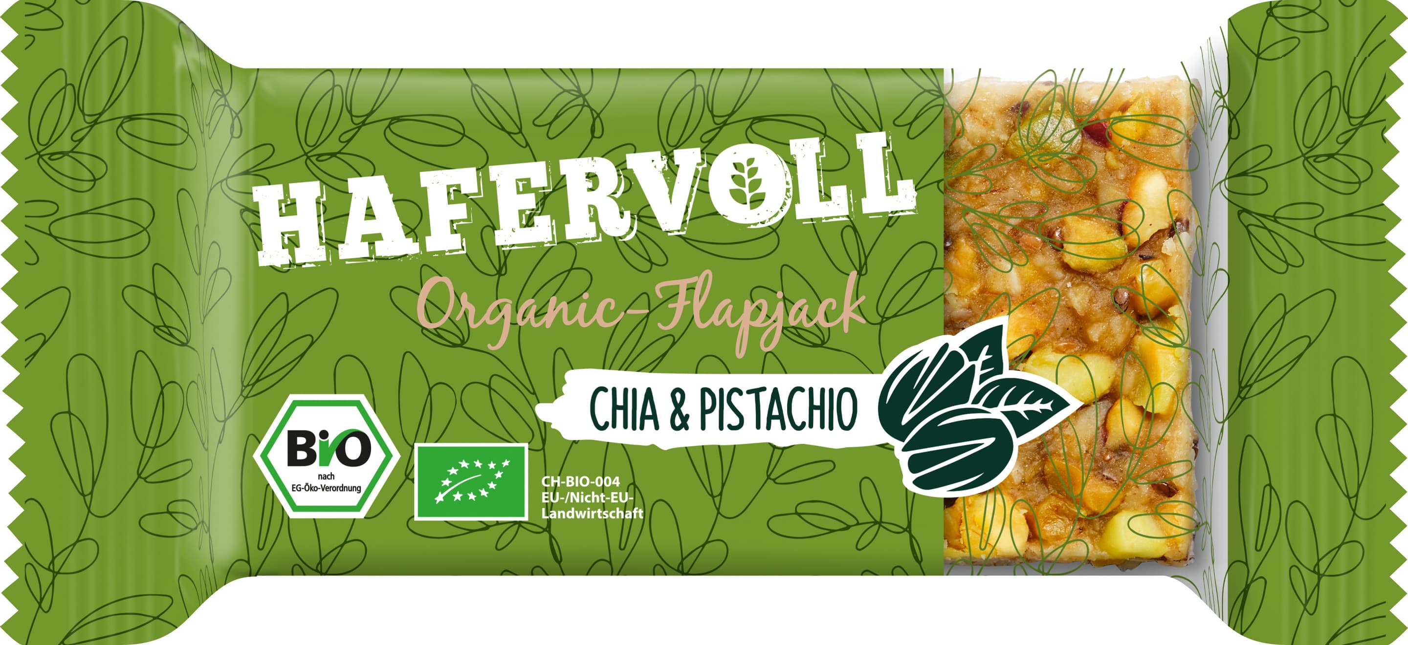 HAFERVOLL Bio Flapjack Chia & Pistachio