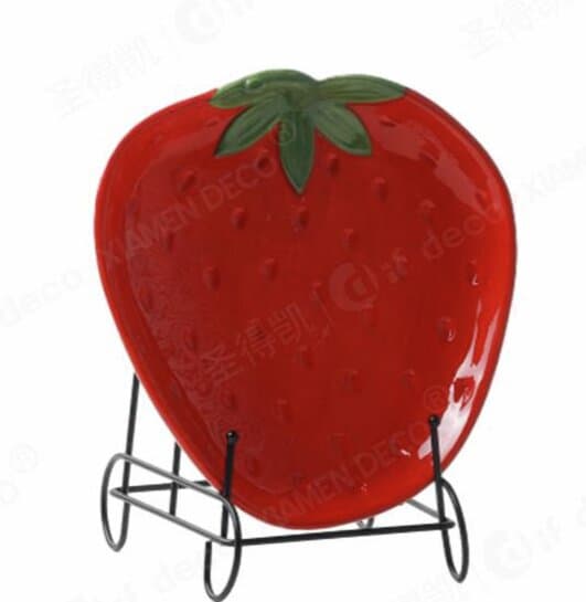 Boltze Teller Erdbeere Ø18cm