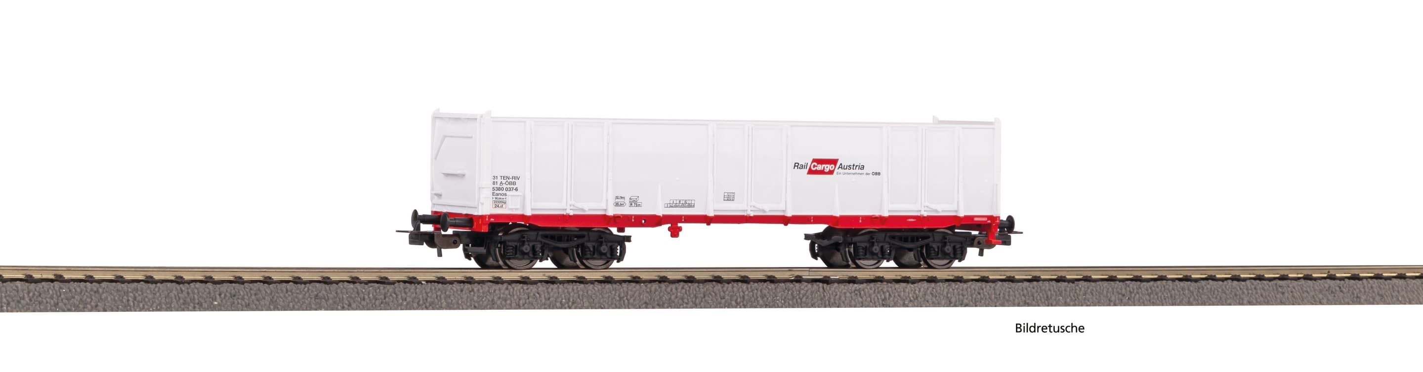 PIKO 98553D3 H0 Hochbordwagen Eaos Rail Cargo Austria VI, weiß