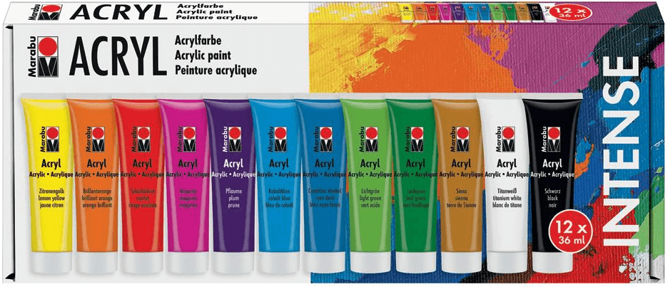 Marabu Art Acryl Intense Set 12 x 36ml
