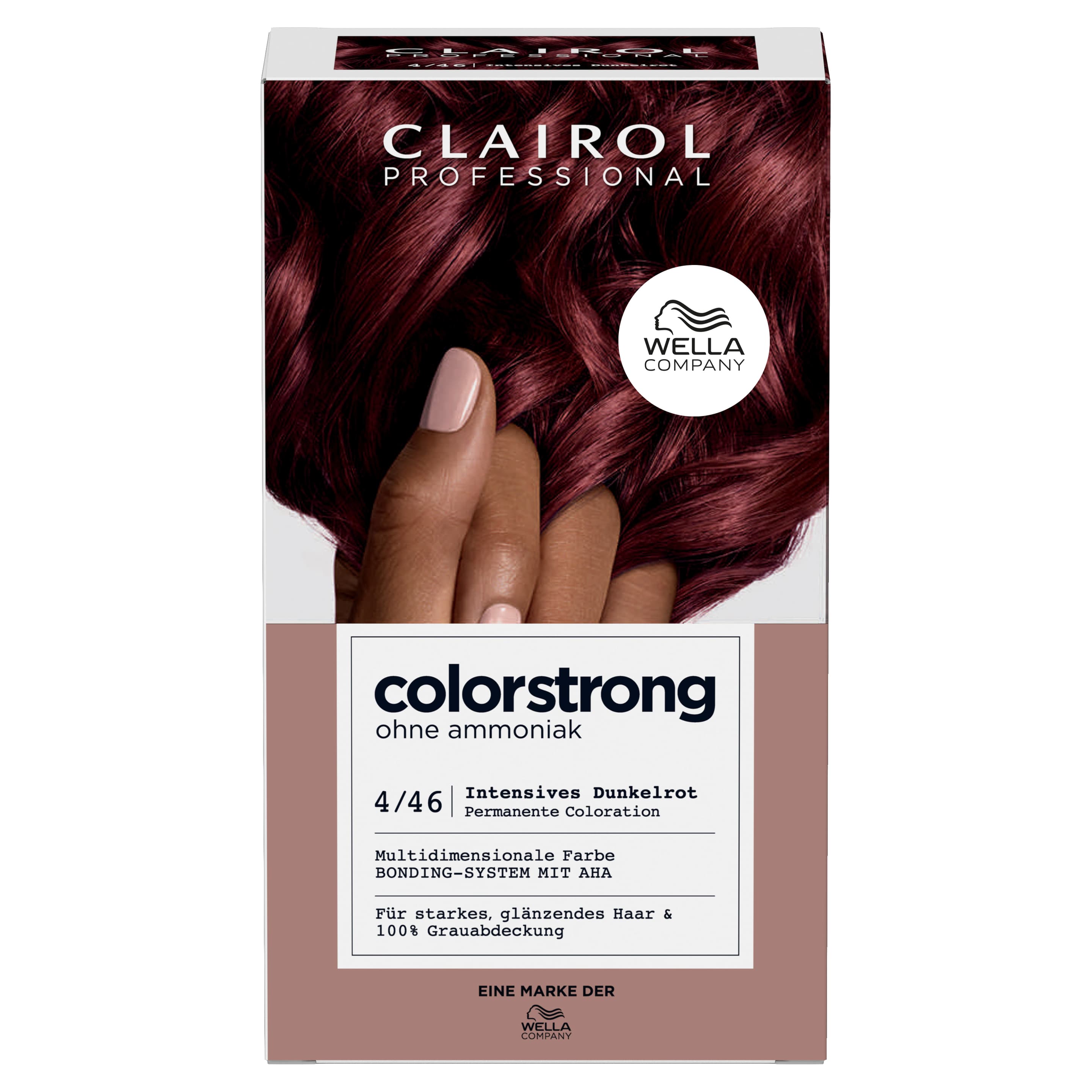 Clairol Professional colorstrong Haarfarbe 4/46 Intensives Dunkelrot