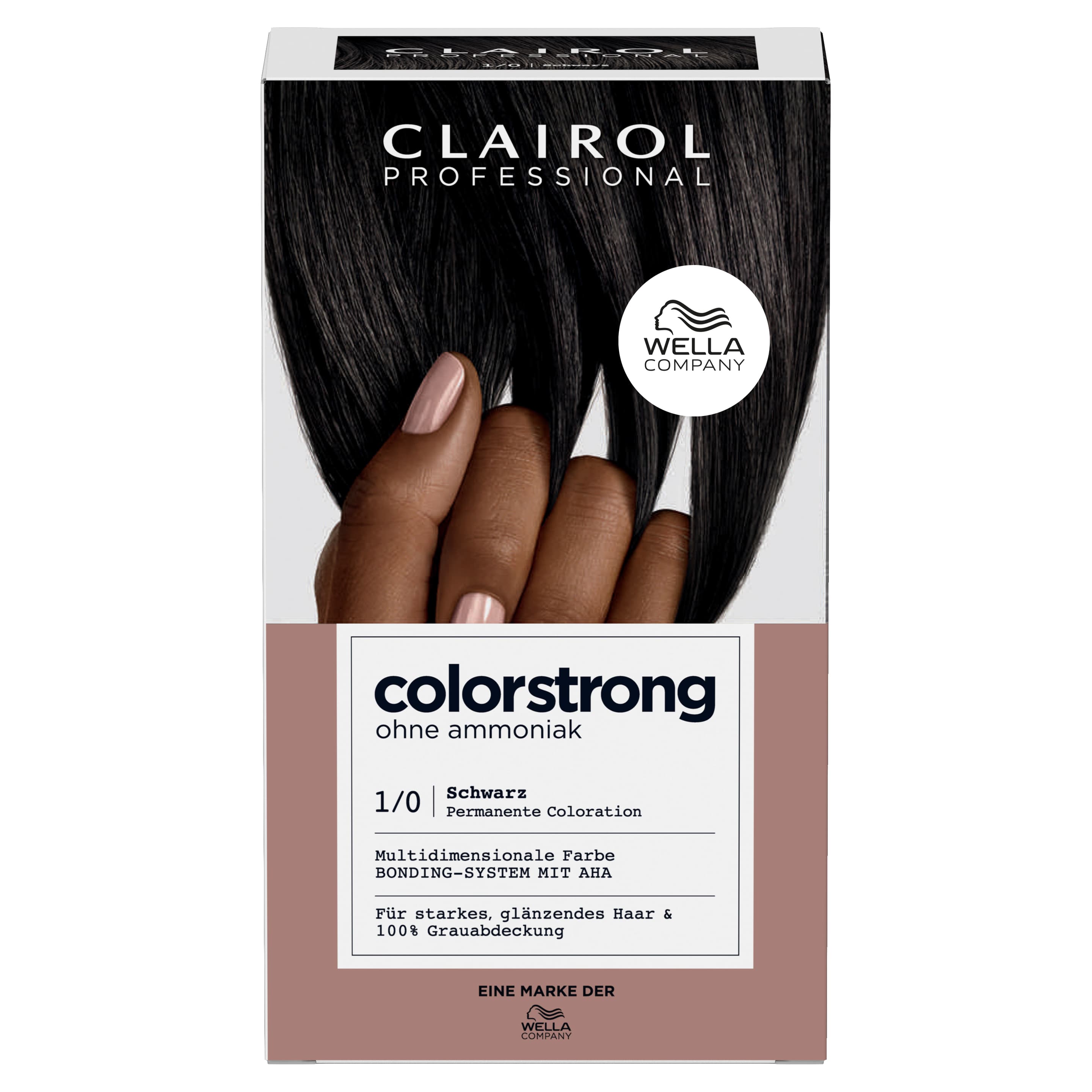 Clairol Professional colorstrong Haarfarbe 1/0 Schwarz