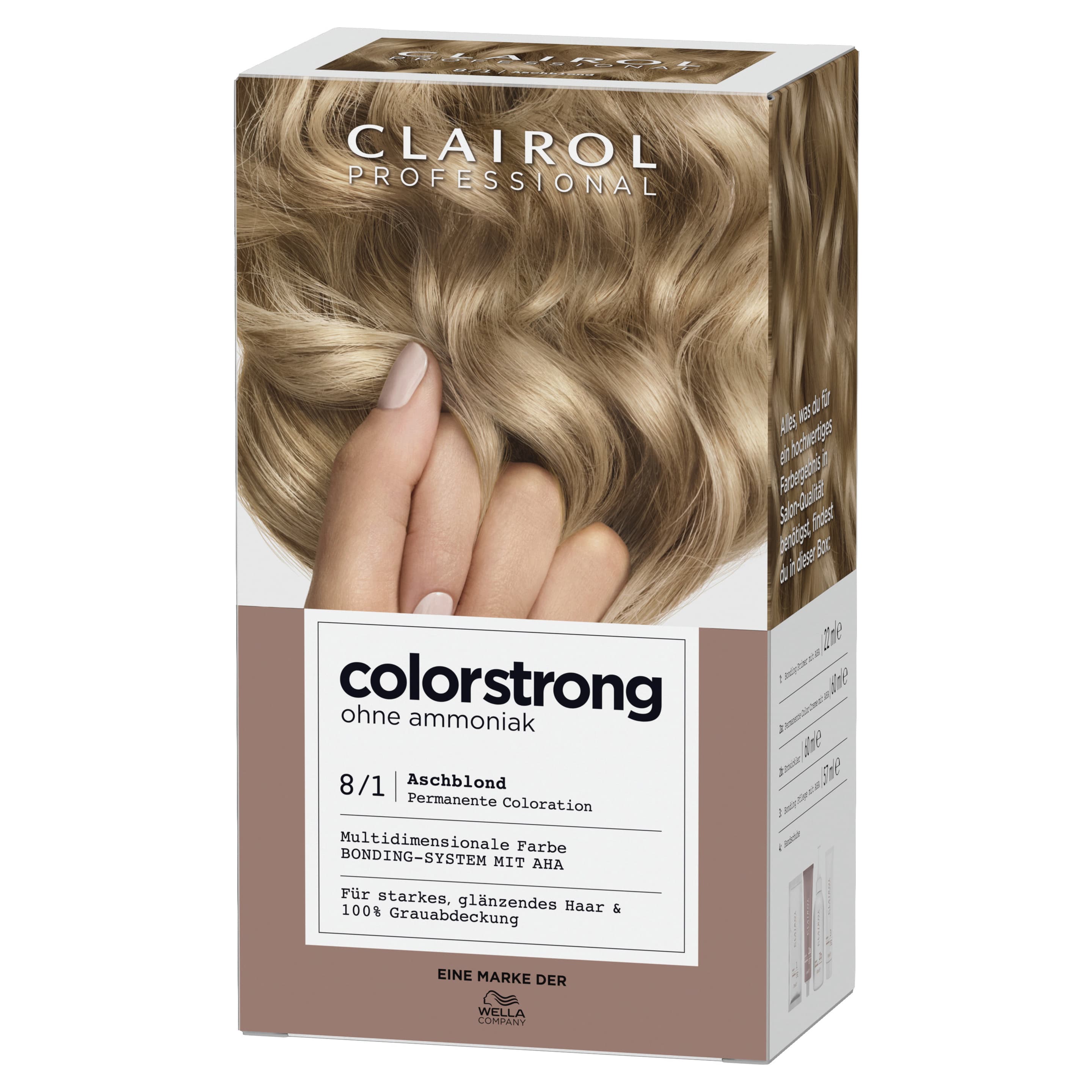 Clairol Professional colorstrong Haarfarbe 8/1 Aschblond