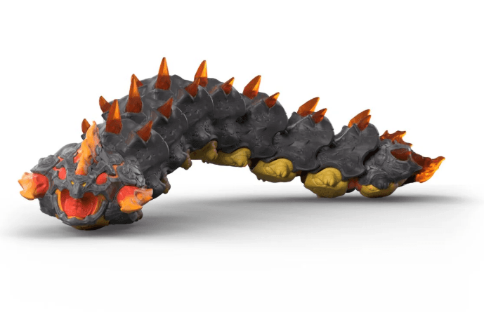 Schleich 70864 - Eldrador Creatures - Lavawurm bewegliche Fantasy-Spielfigur ab 4 Jahren