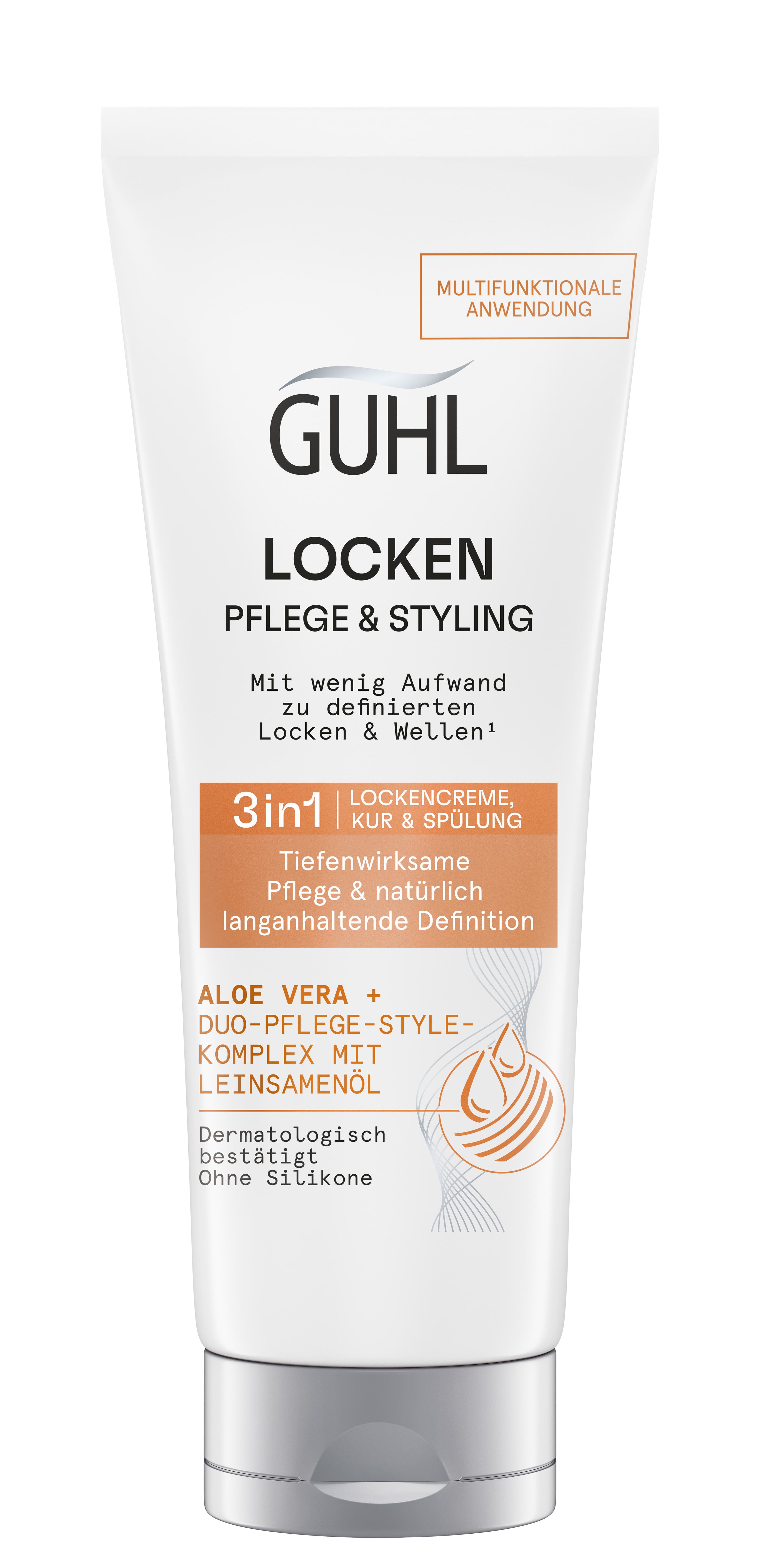 Guhl Locken Pflege & Styling 3in1 Lockencreme, Kur&Spülung