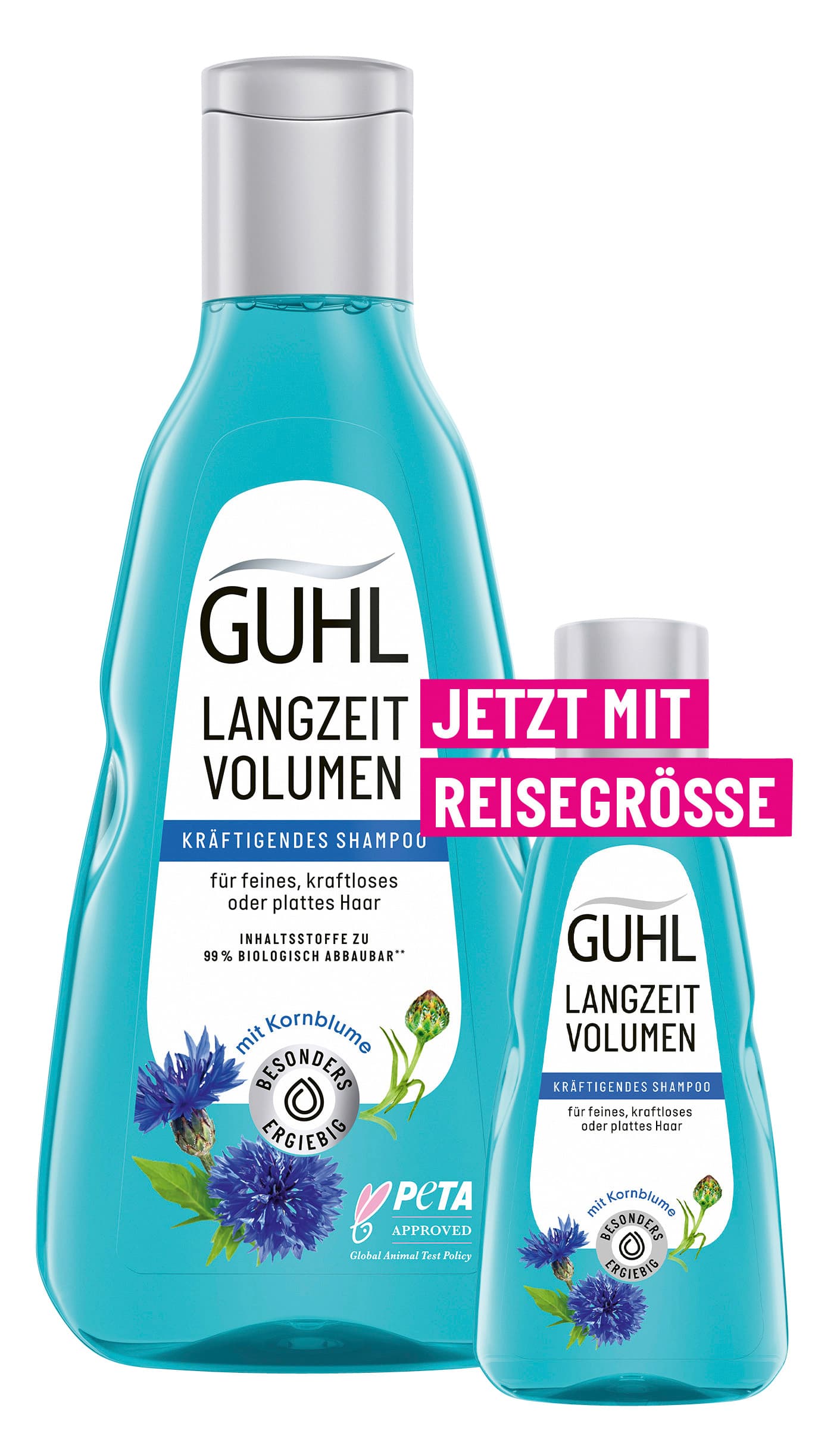 GUHL Langzeit Volumen Kräftigendes Shampoo + Mini