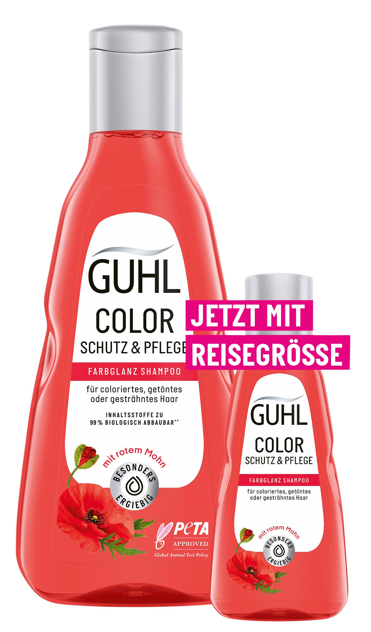 GUHL Color Schutz & Pflege Farbglanz Shampoo + Mini