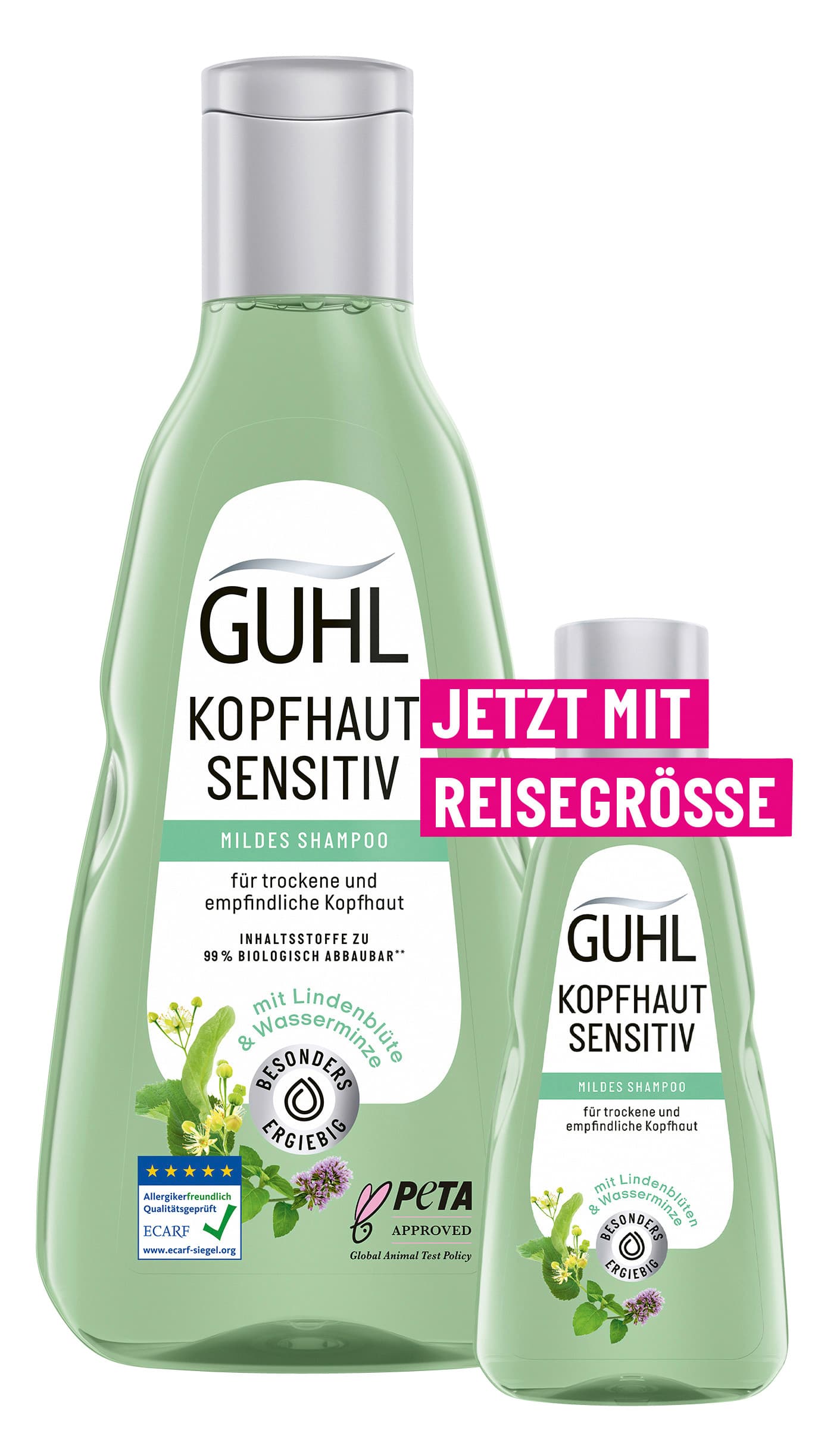 GUHL Kopfhaut Sensitiv Mildes Shampoo + Mini