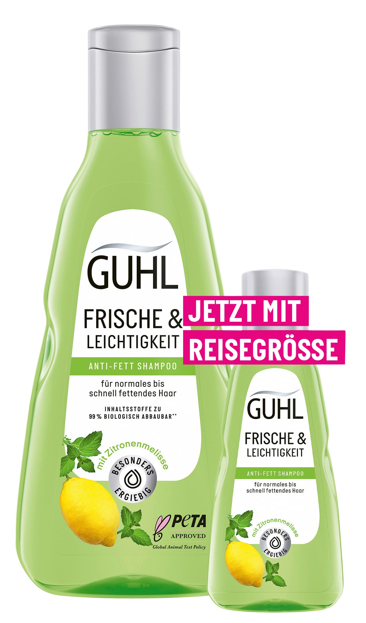 GUHL Frische & Leichtigkeit Anti-Fett Shampoo + Mini