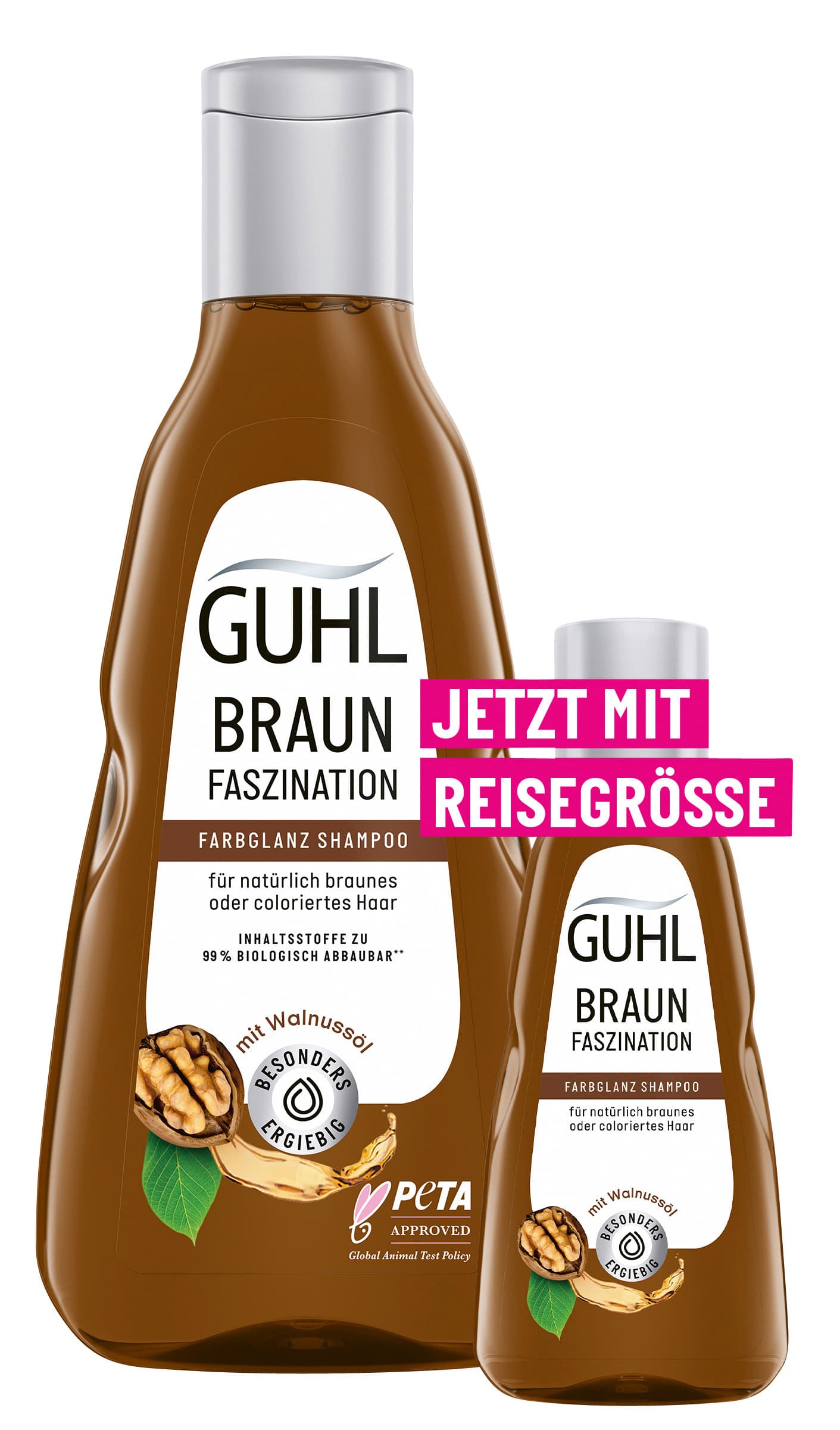 GUHL Braun Faszination Farbglanz Shampoo + Mini