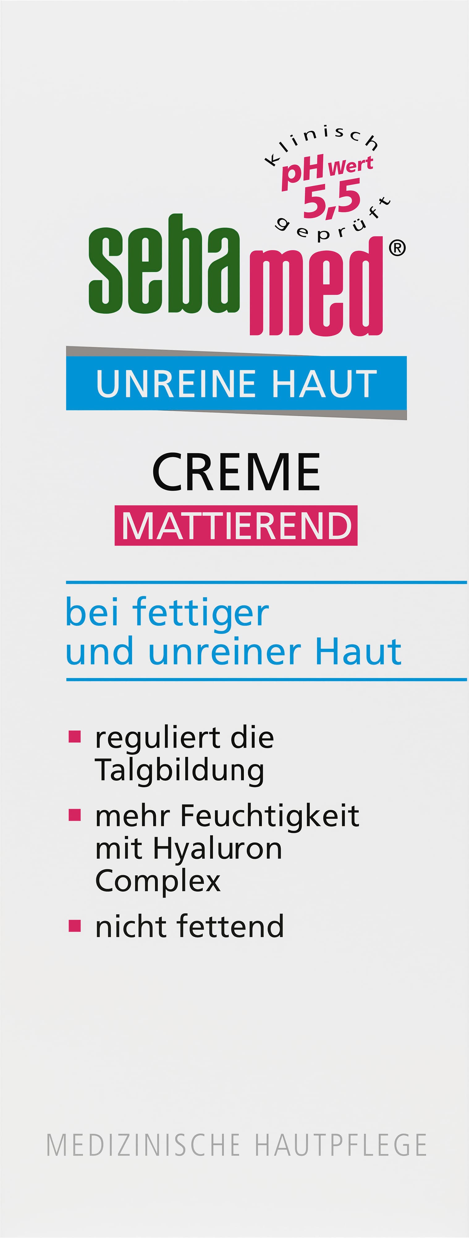 sebamed Unreine Haut Mattierende Creme 50 ml