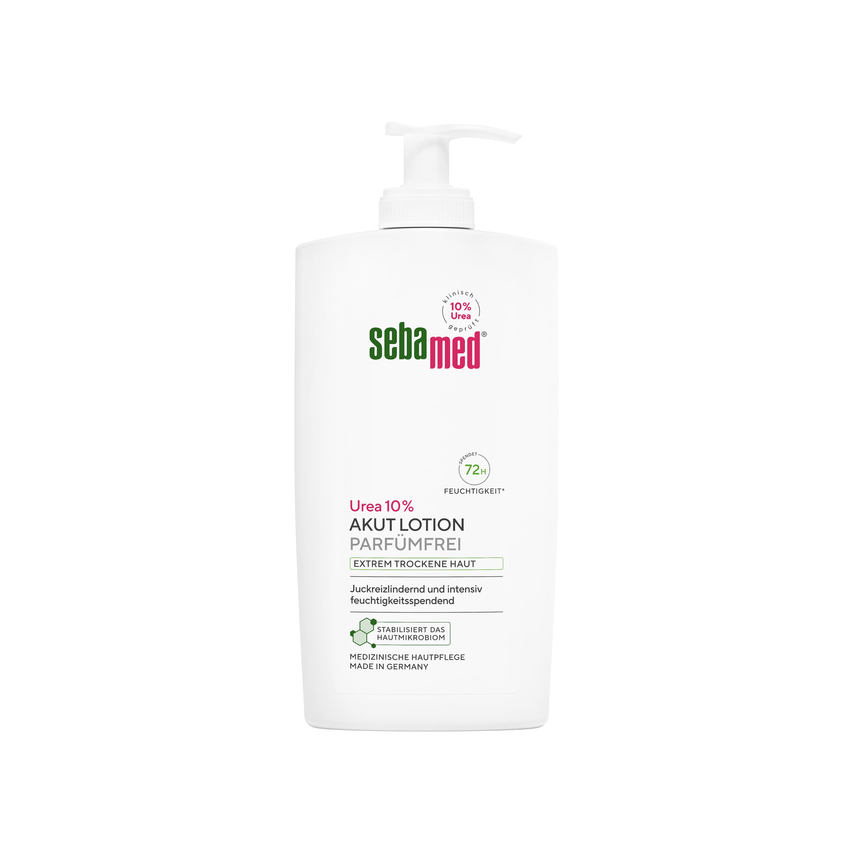 Loción Sebamed con urea al 10% sin perfume