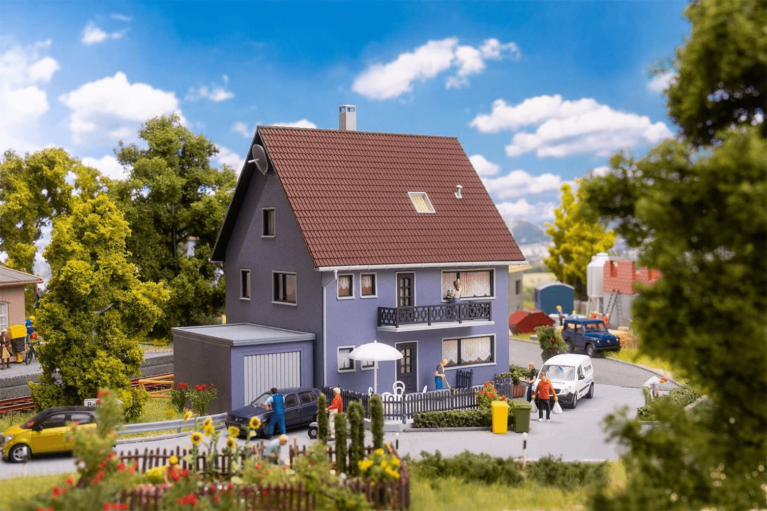 FALLER H0 191837 Zweifamilienhaus mit Garage Bausatz