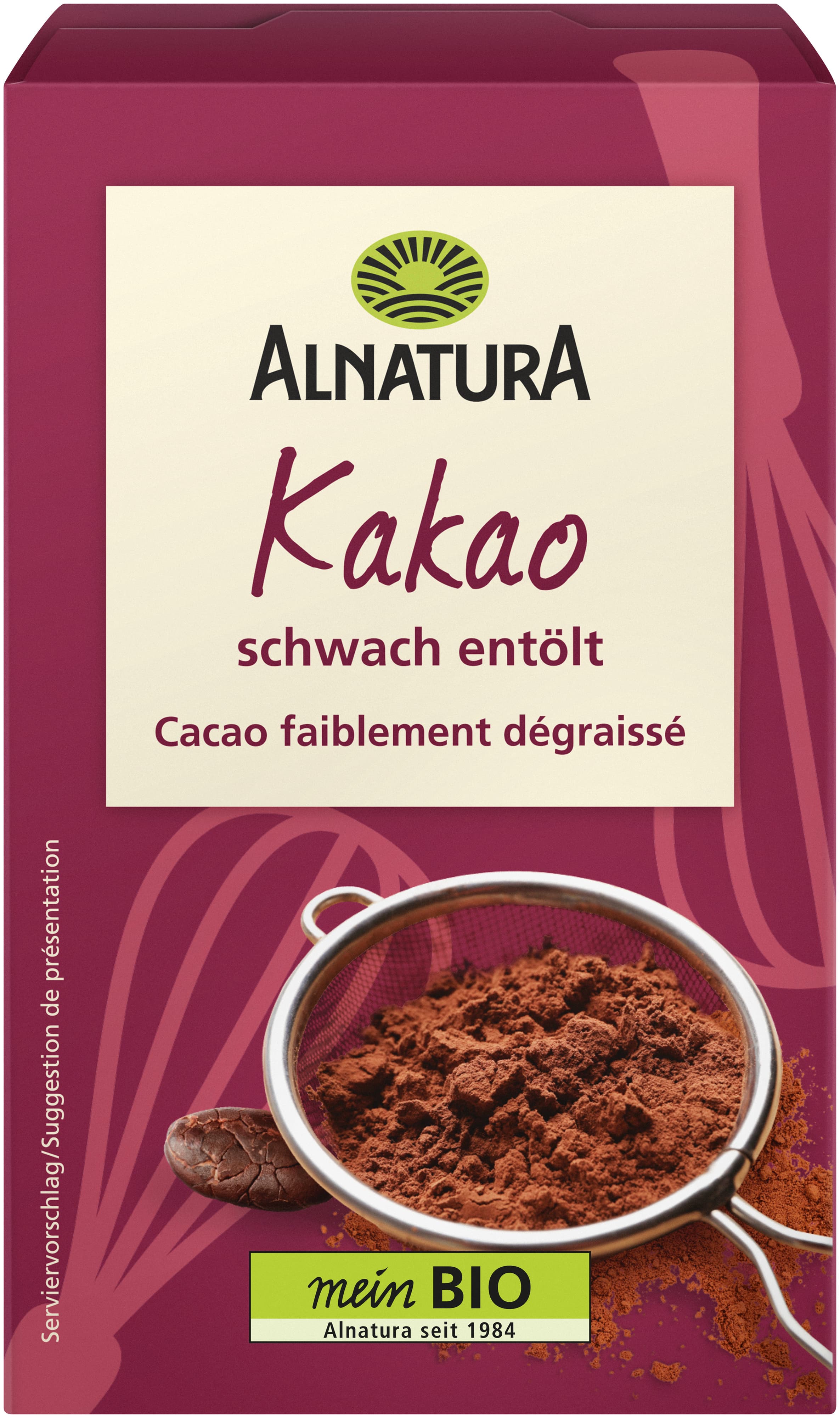 Alnatura Bio Kakao, schwach entölt