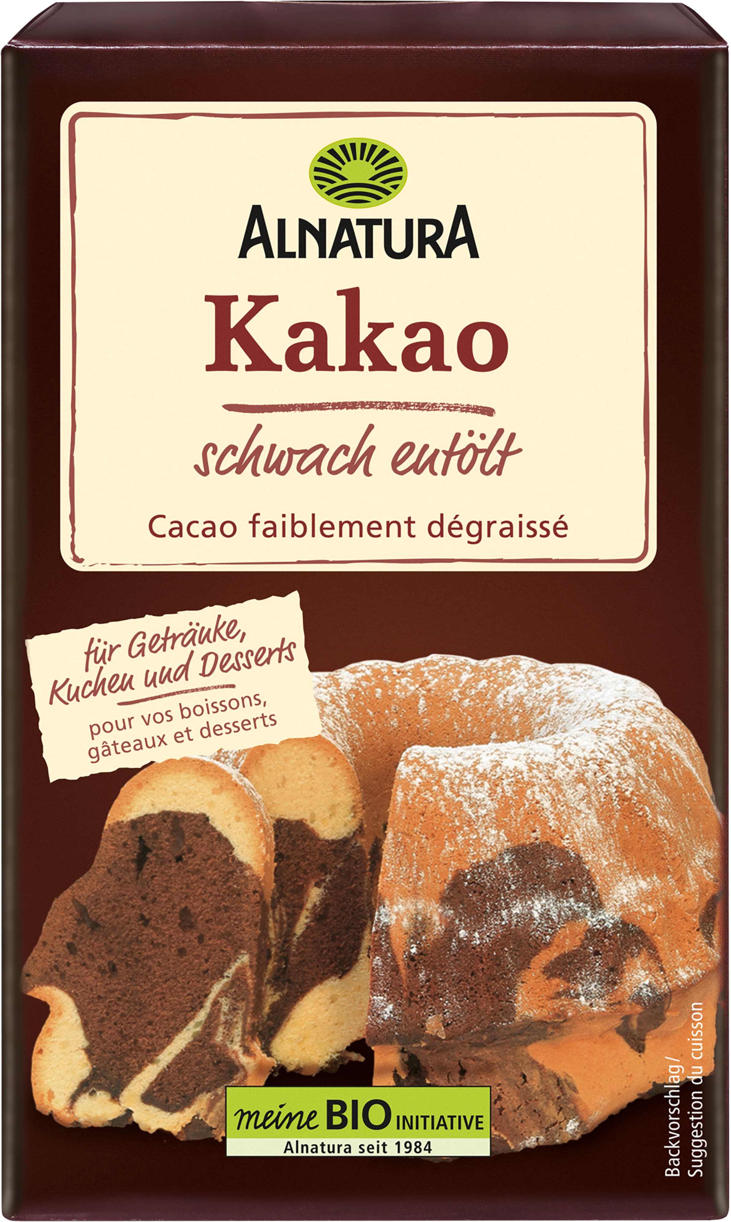 Alnatura Bio Kakao, schwach entölt