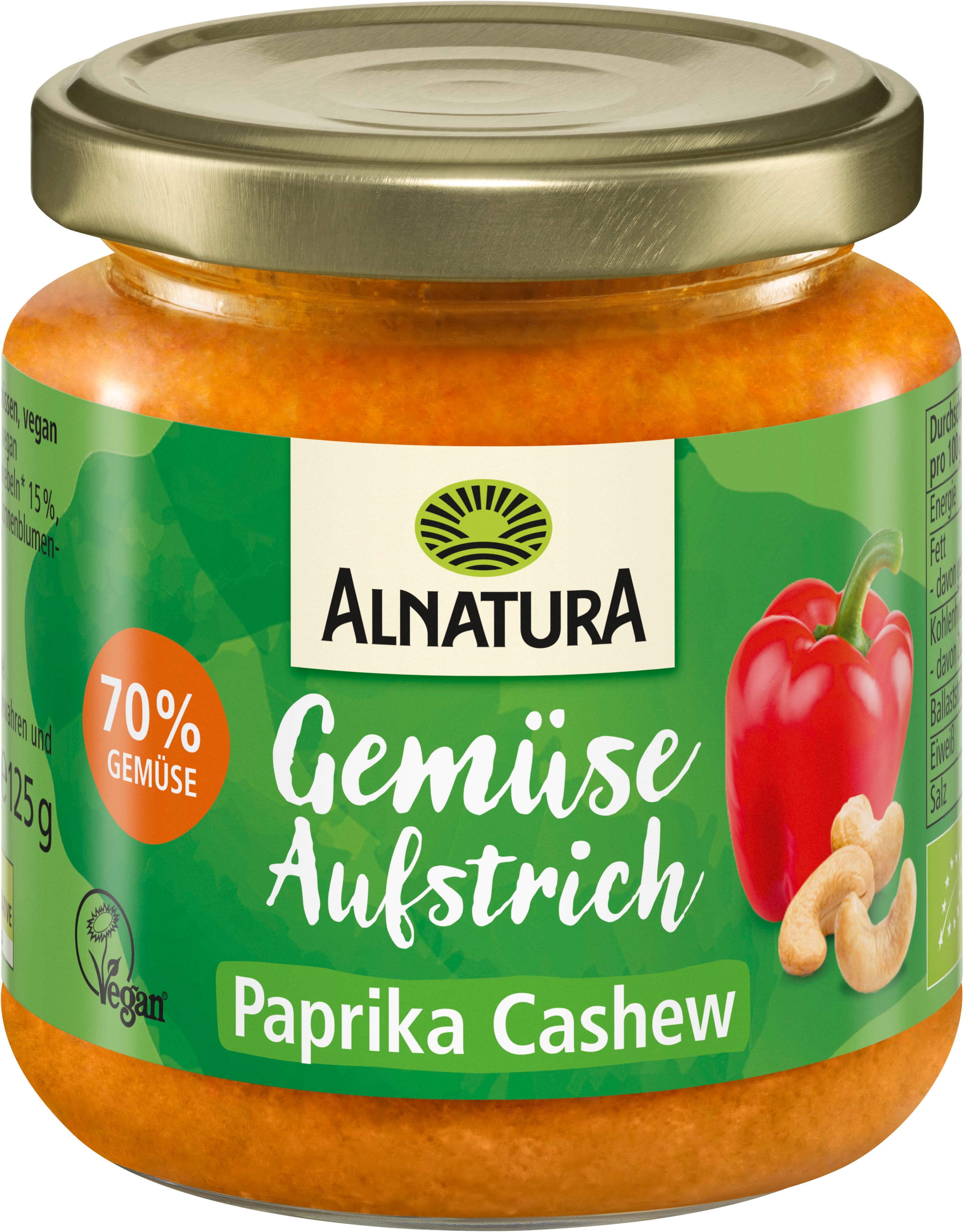 Alnatura Bio Brotaufstrich Paprika-Cashew