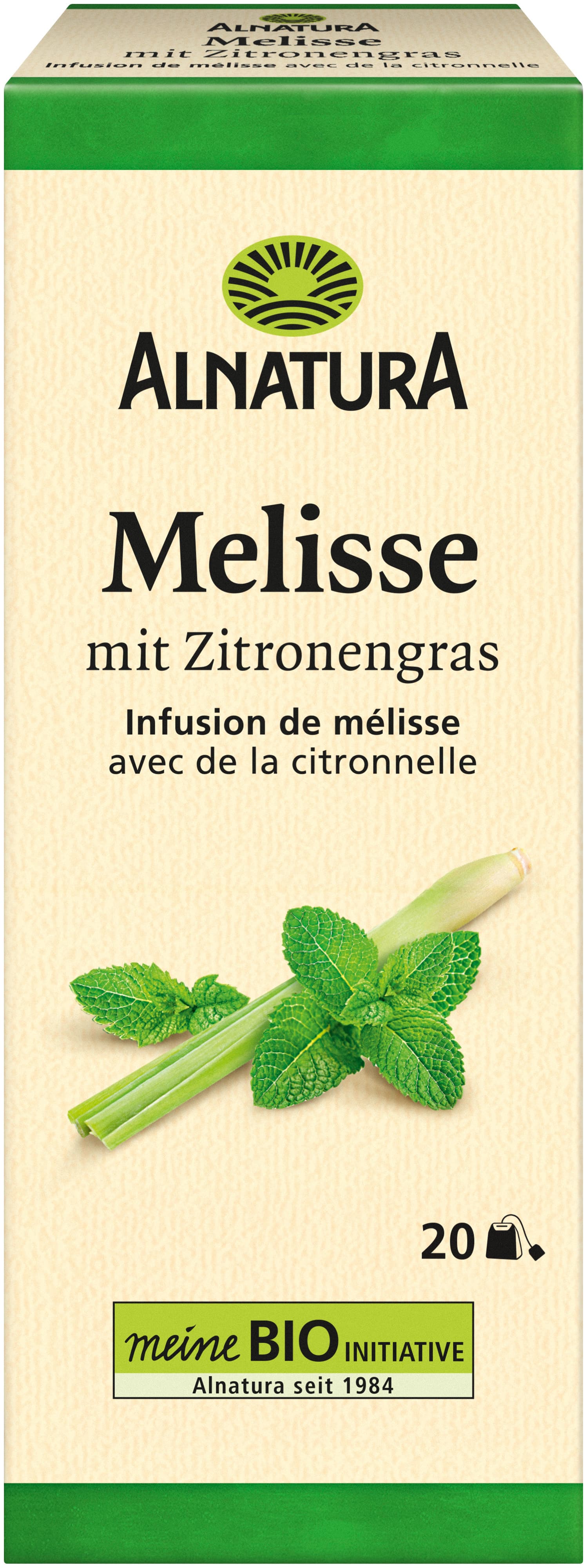 Alnatura Bio Melissentee mit Zitronengras
