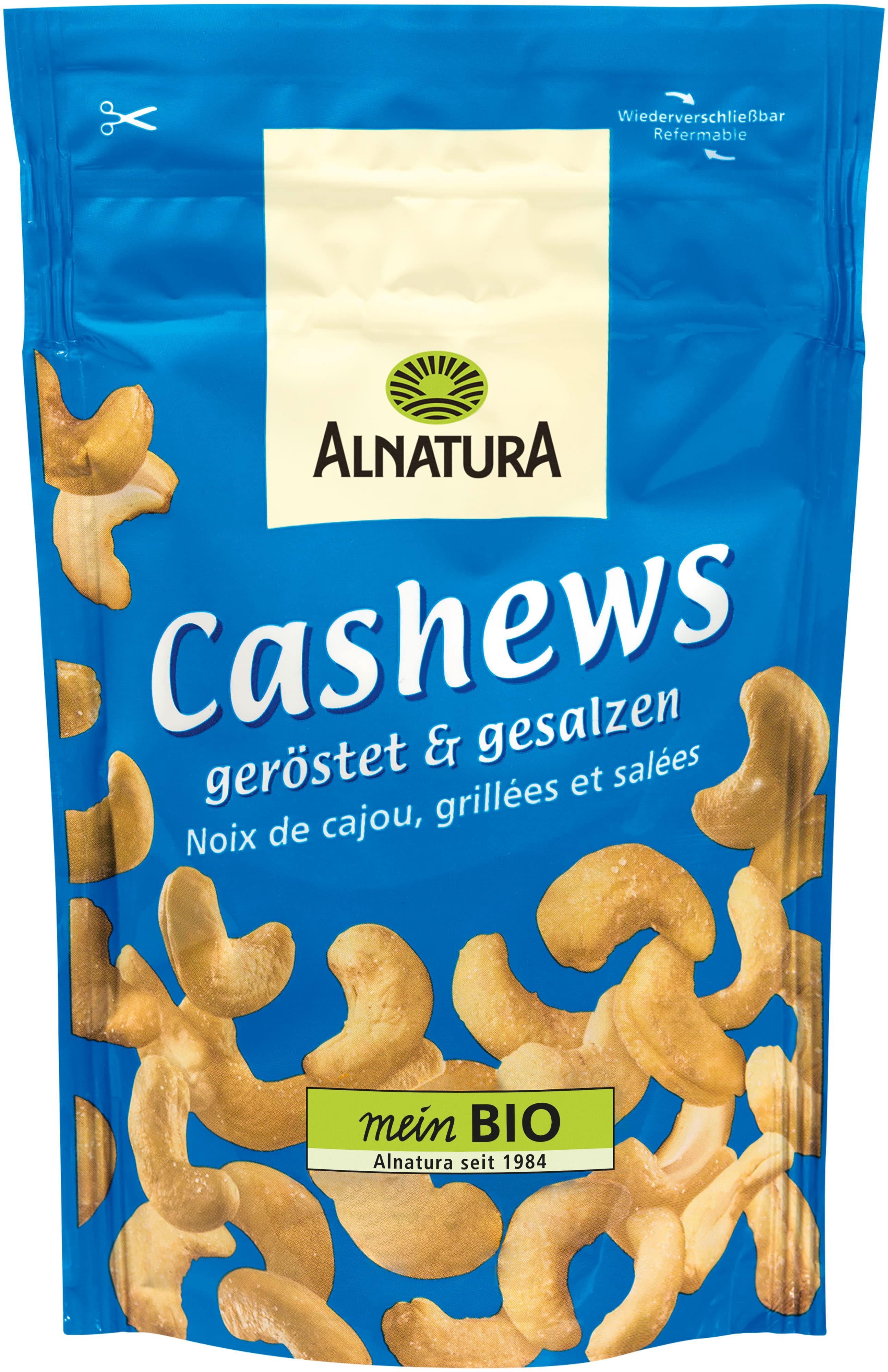 Alnatura Bio Cashewkerne, geröstet und gesalzen