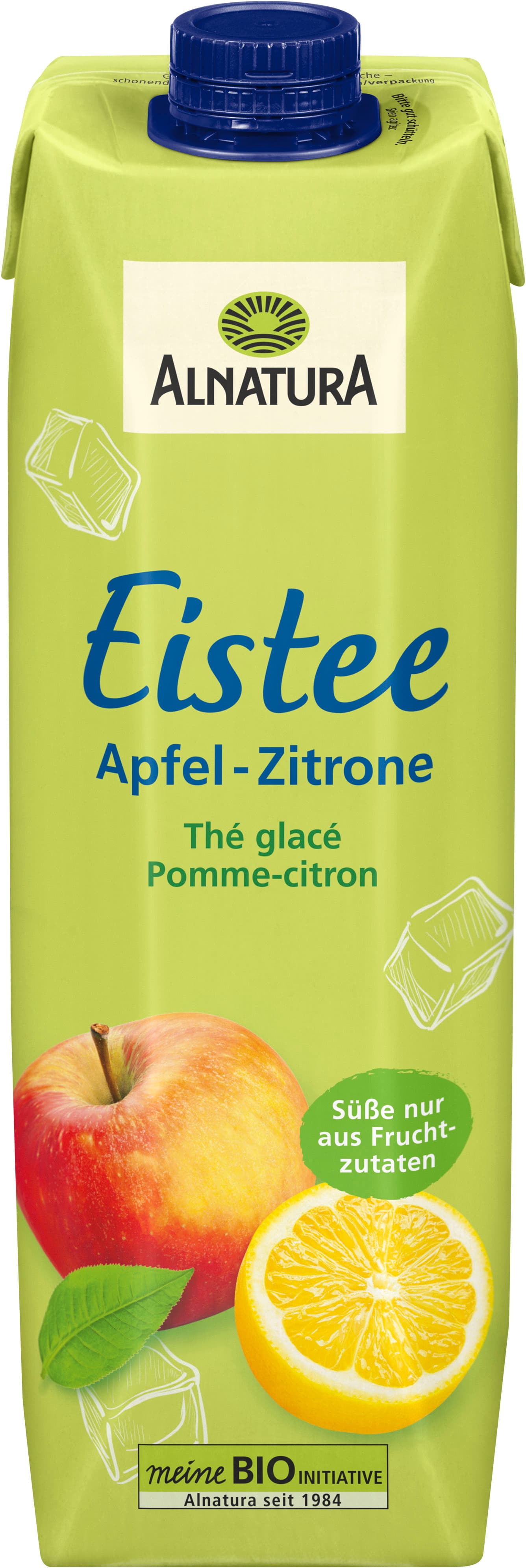 Alnatura Bio Eistee Grüner Tee Apfel-Zitrone