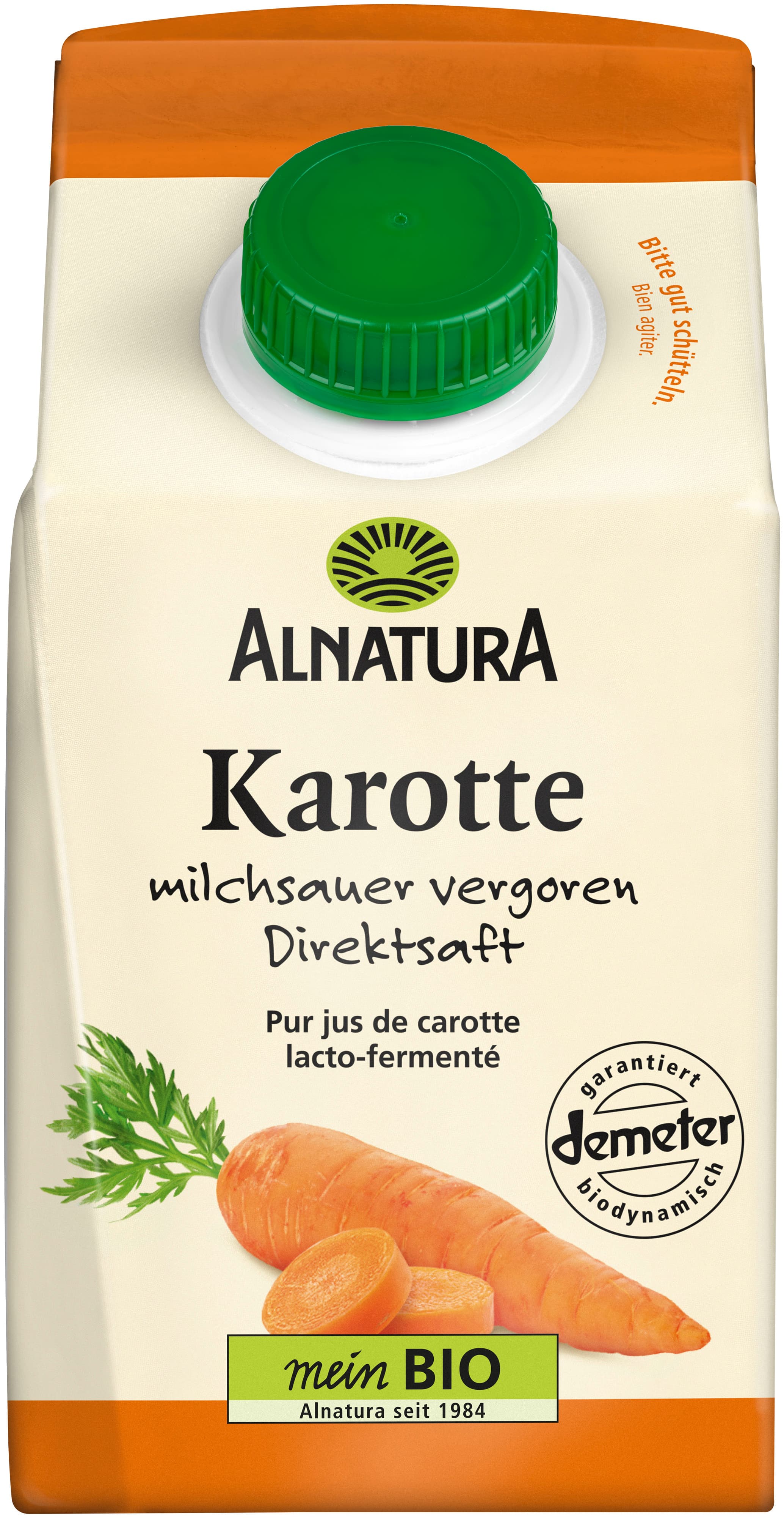 Alnatura Bio Karottensaft milchsauer vergoren