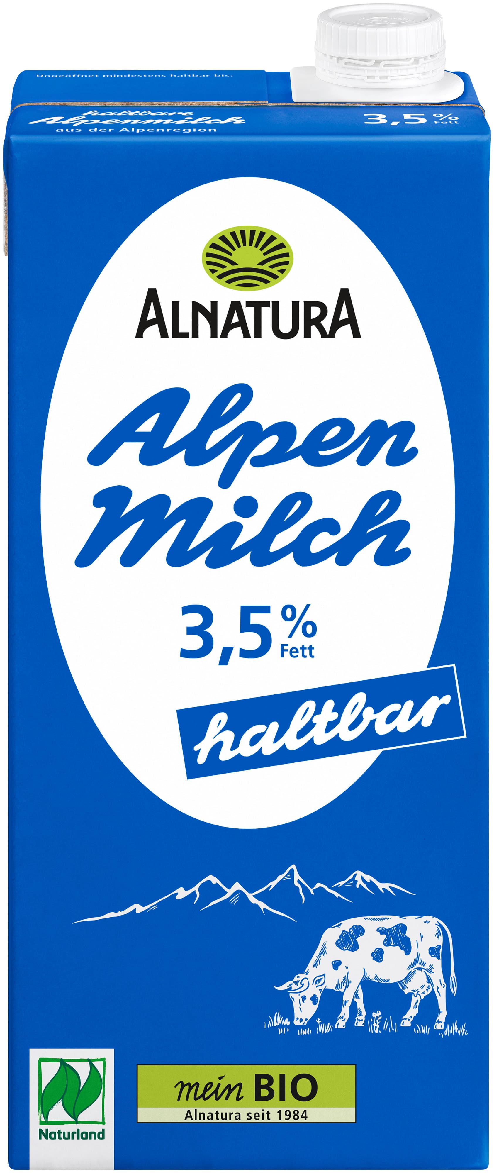 Alnatura Bio Haltbare Alpenmilch 3,5% Fett